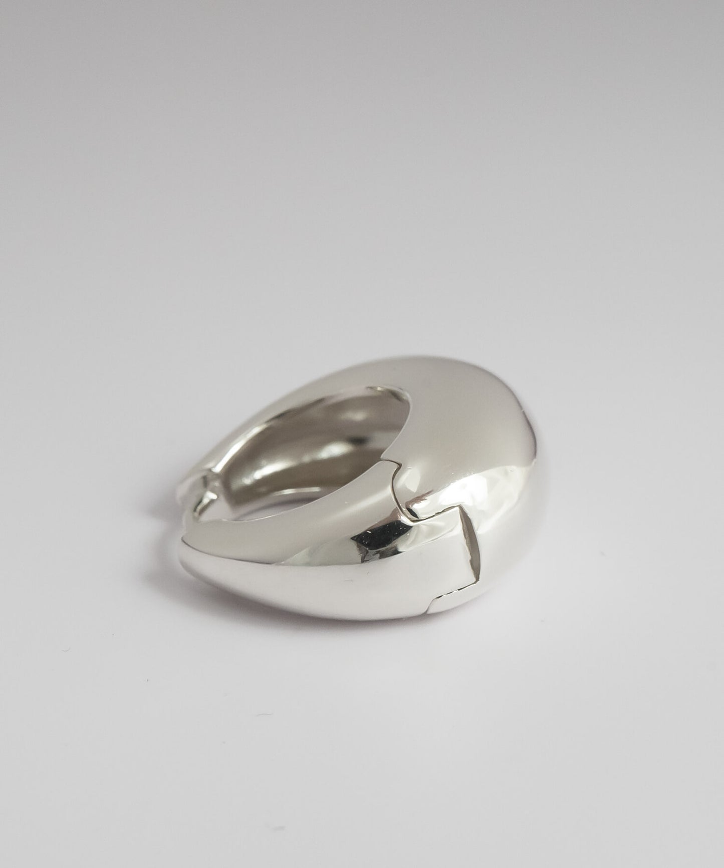 Silver925 Plump Hoop Earrings | CAPALLE