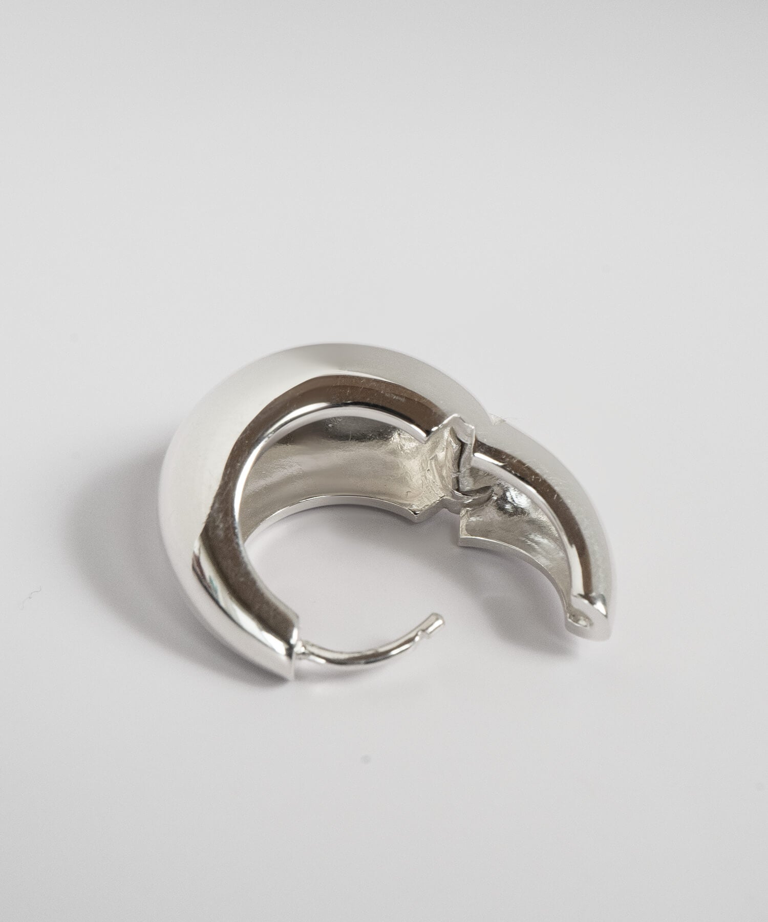 18K Gold Plated Sterling Silver Plump Hoop Earrings | CAPALLE