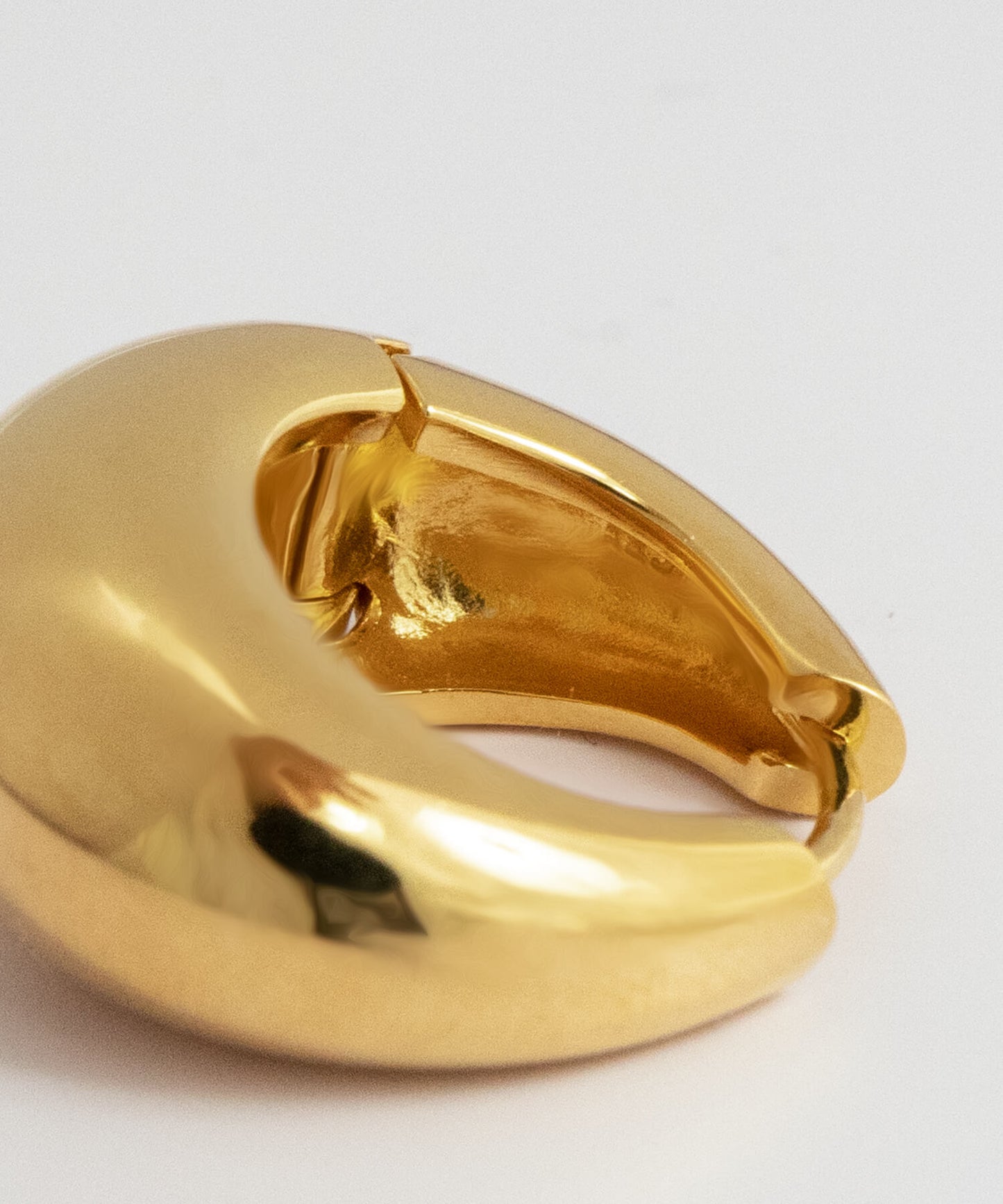 Silver925 Plump Hoop Earrings | CAPALLE