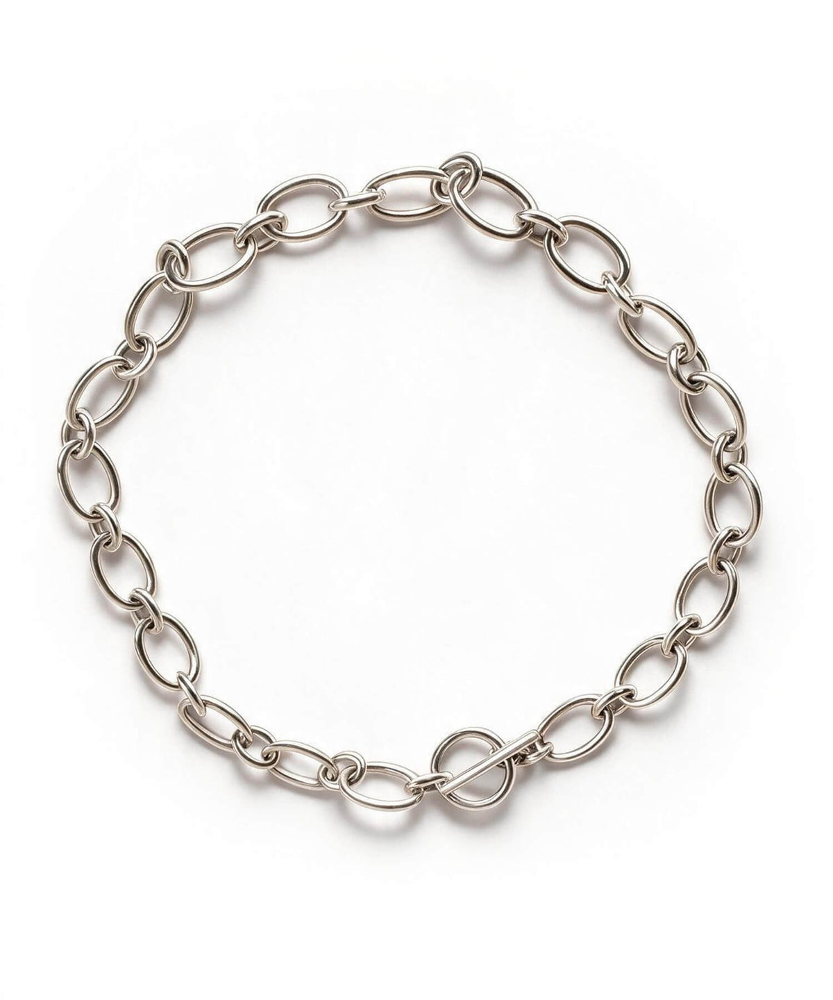 Sterling silver chunky chain choker | CARCHE