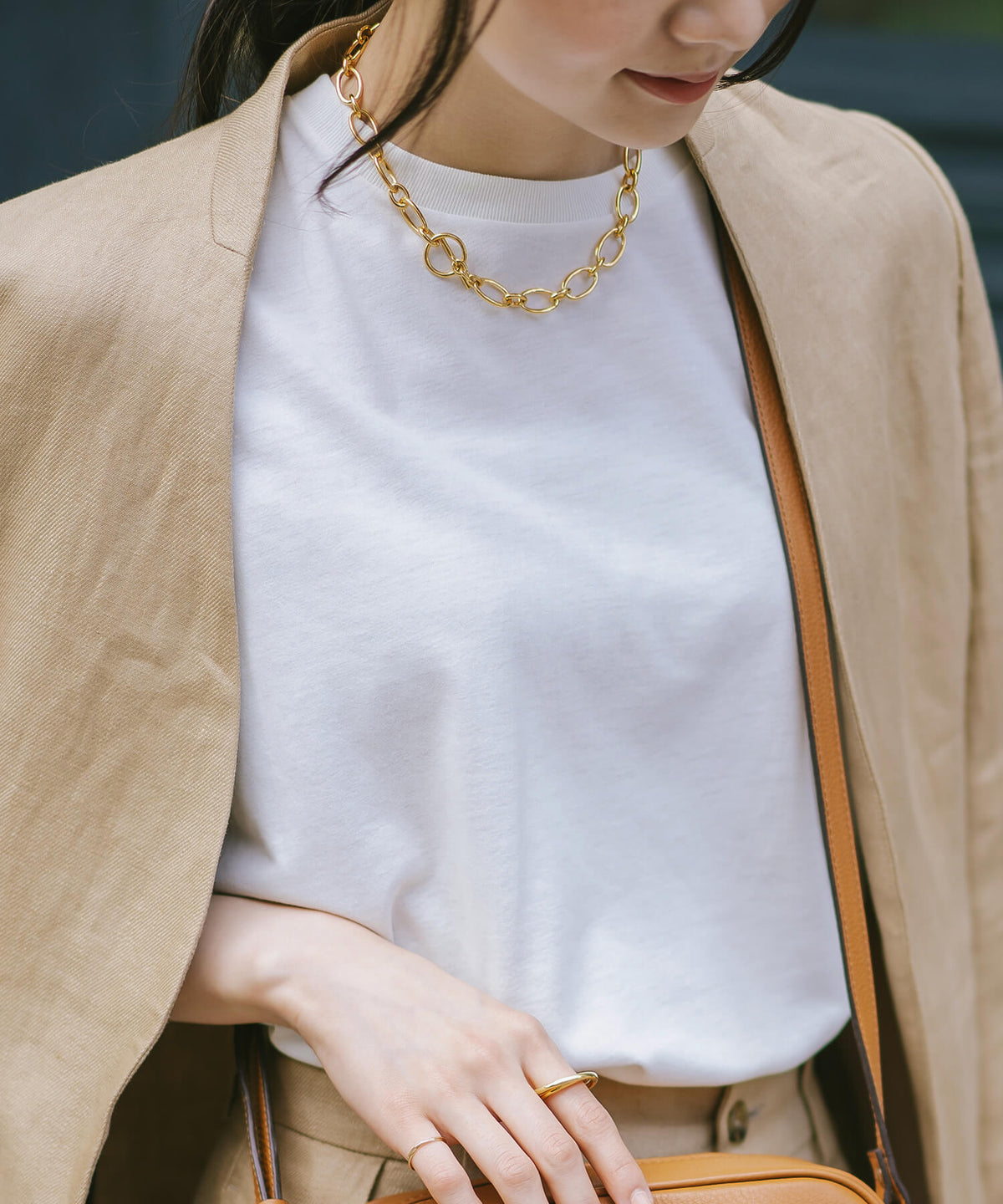 Sterling silver chunky chain choker | CARCHE