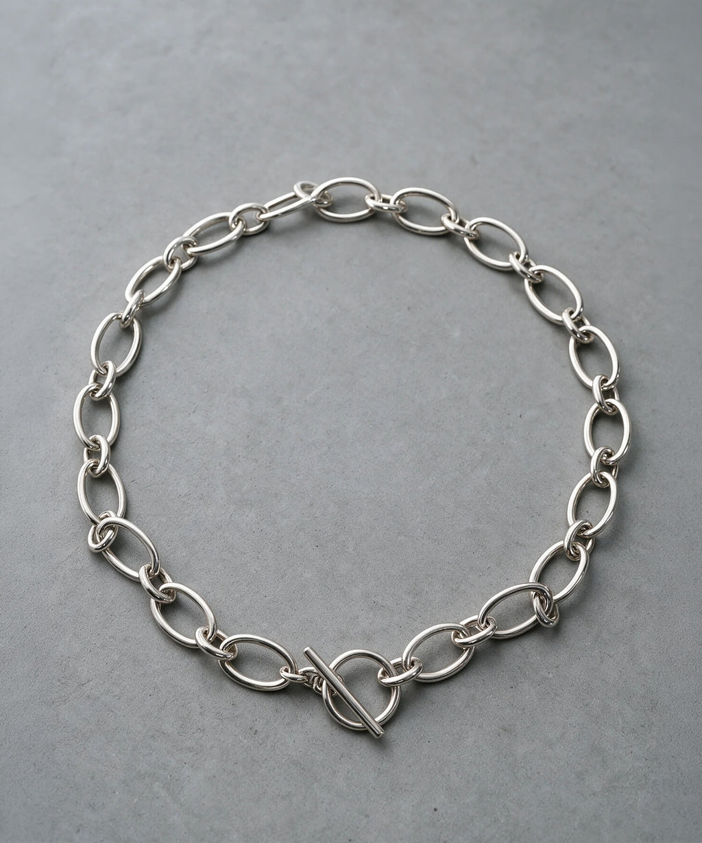 Sterling silver chunky chain choker | CARCHE