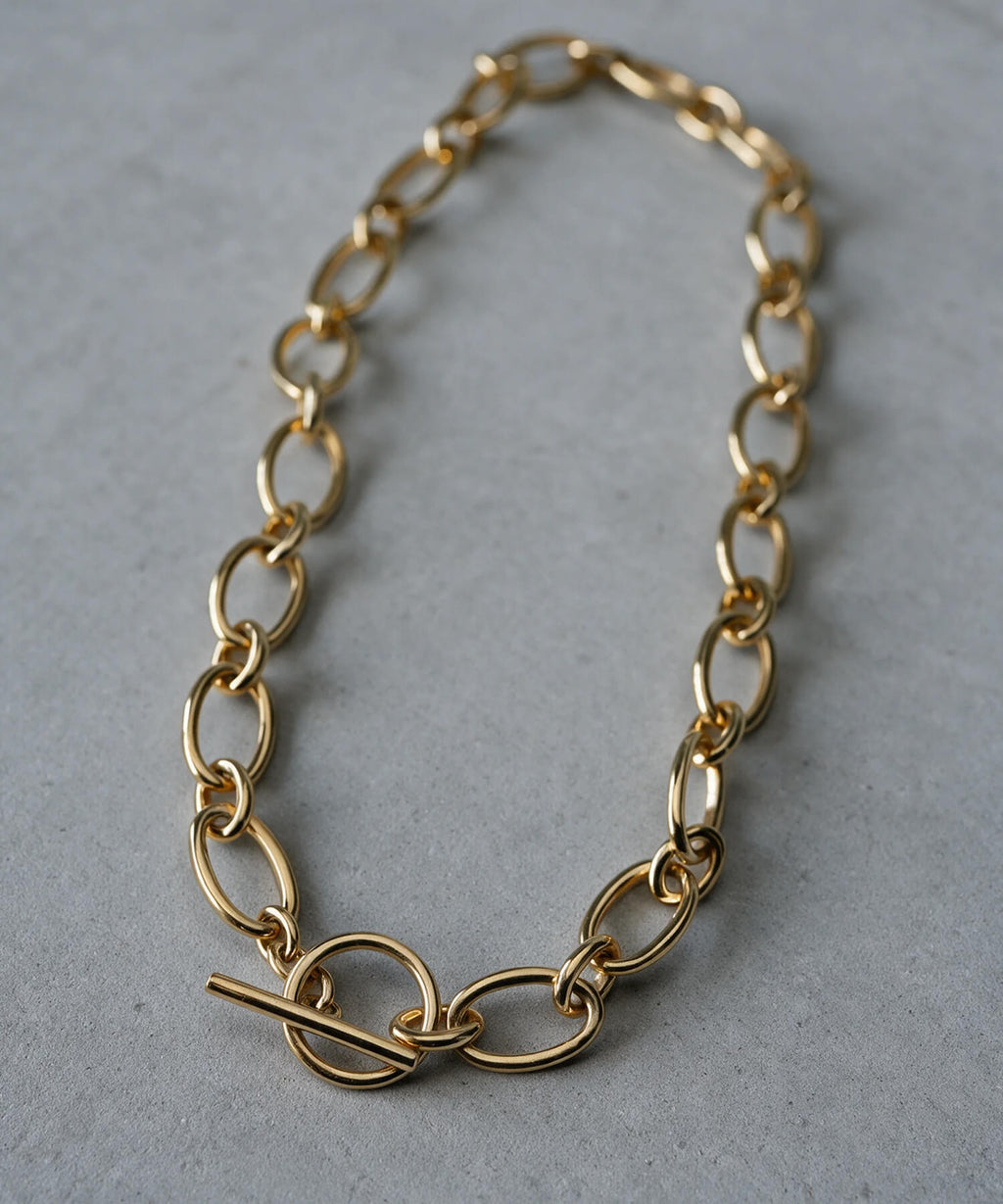 Sterling silver chunky chain choker | CARCHE