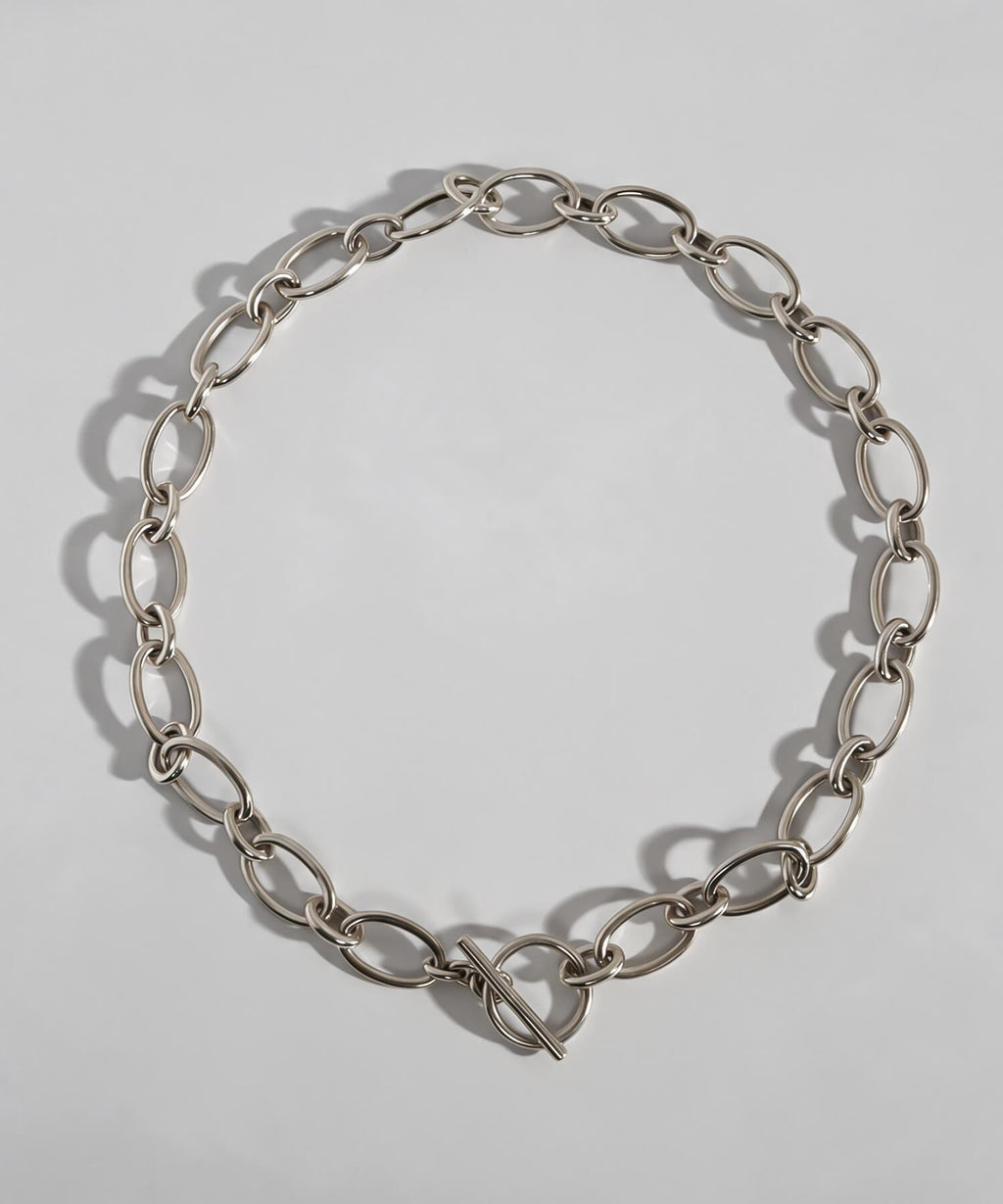 Sterling silver chunky chain choker | CARCHE