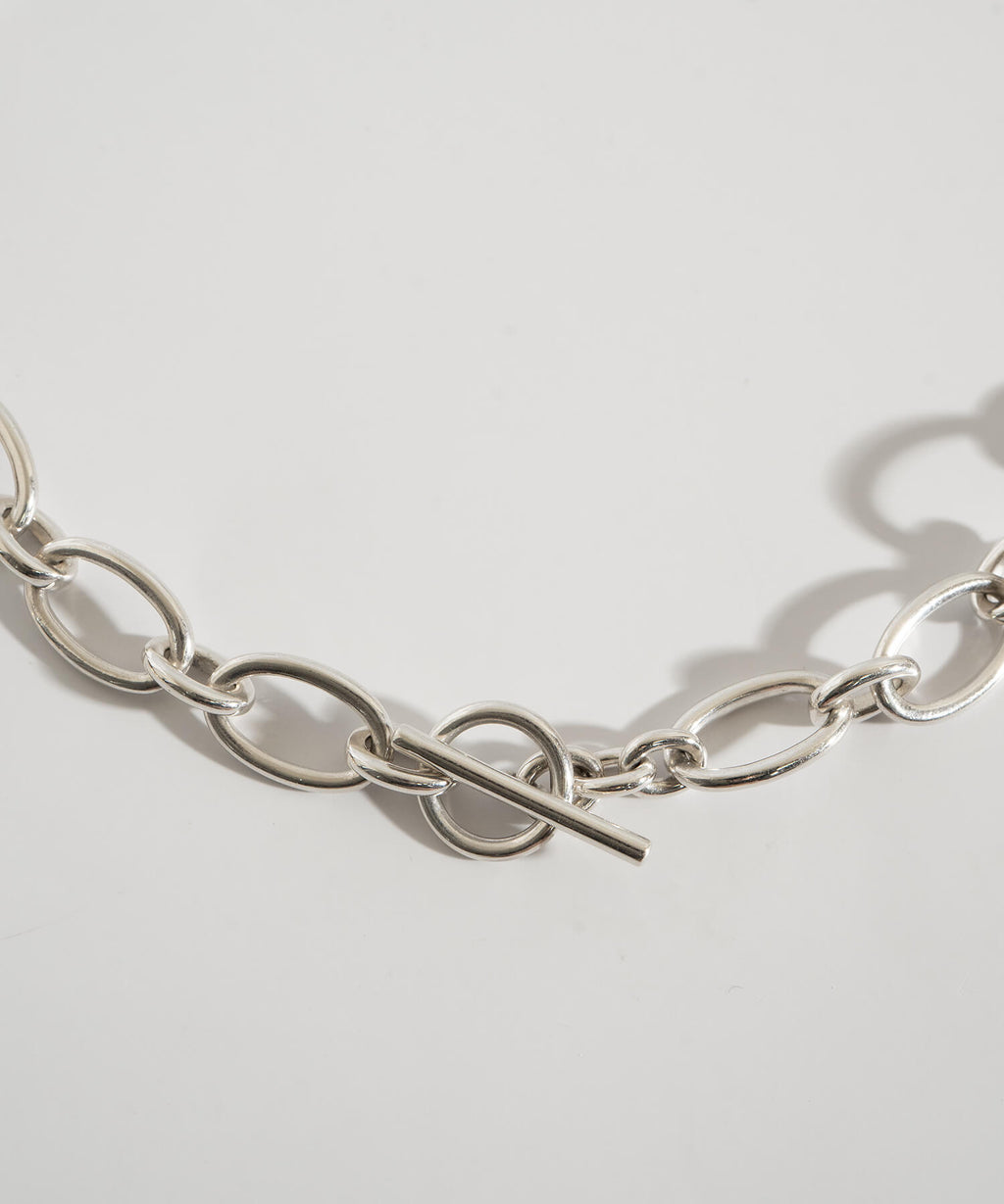 Sterling silver chunky chain choker | CARCHE