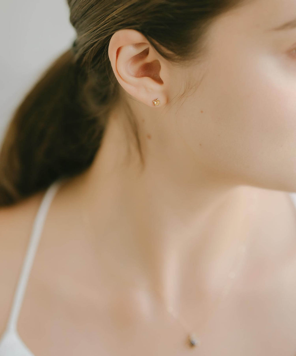 10K Gold Citrine Starburst Earrings | ENLILLE-STELLA