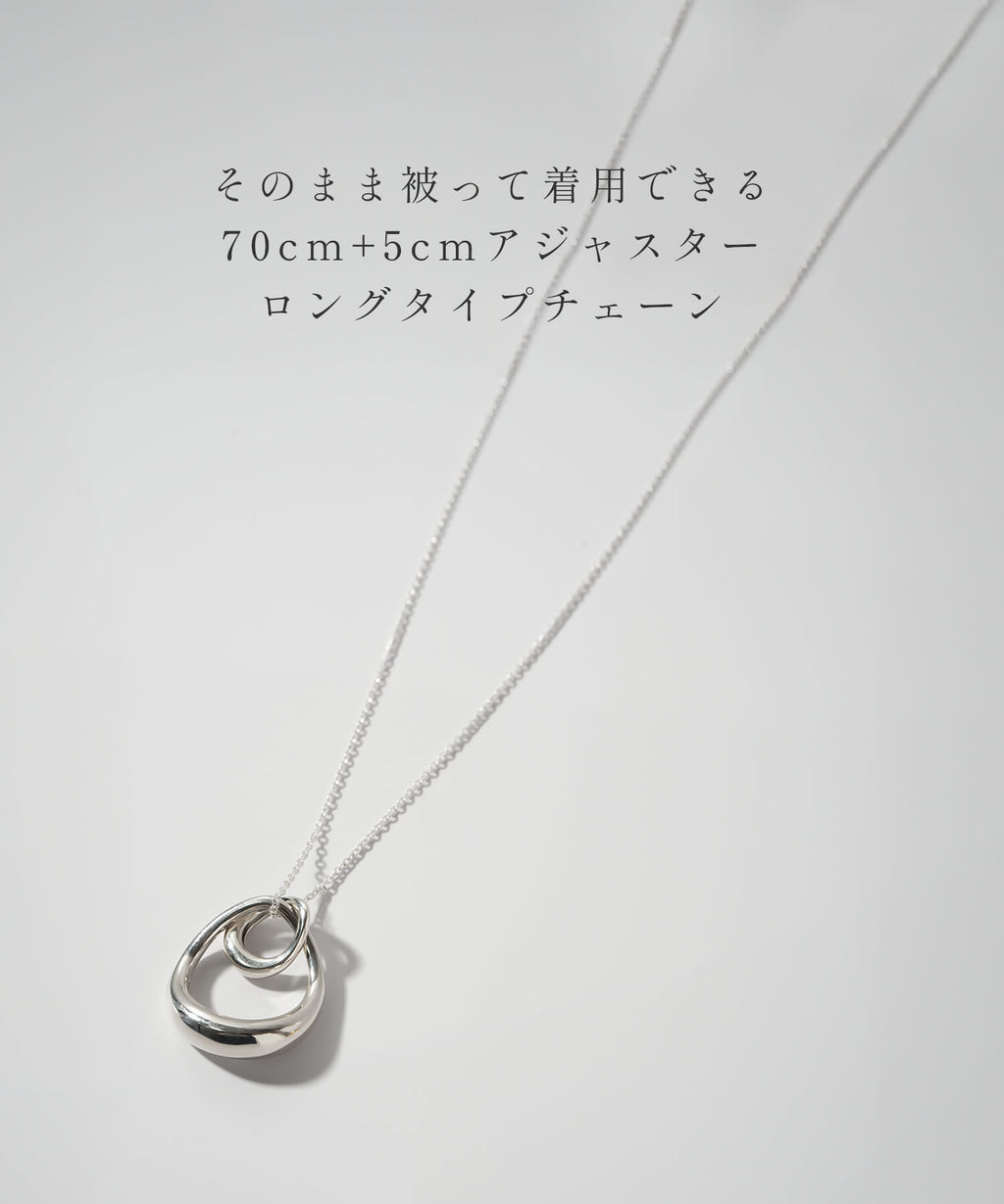 18K Gold Plated Sterling Silver Oval Long Necklace | ORIFAR