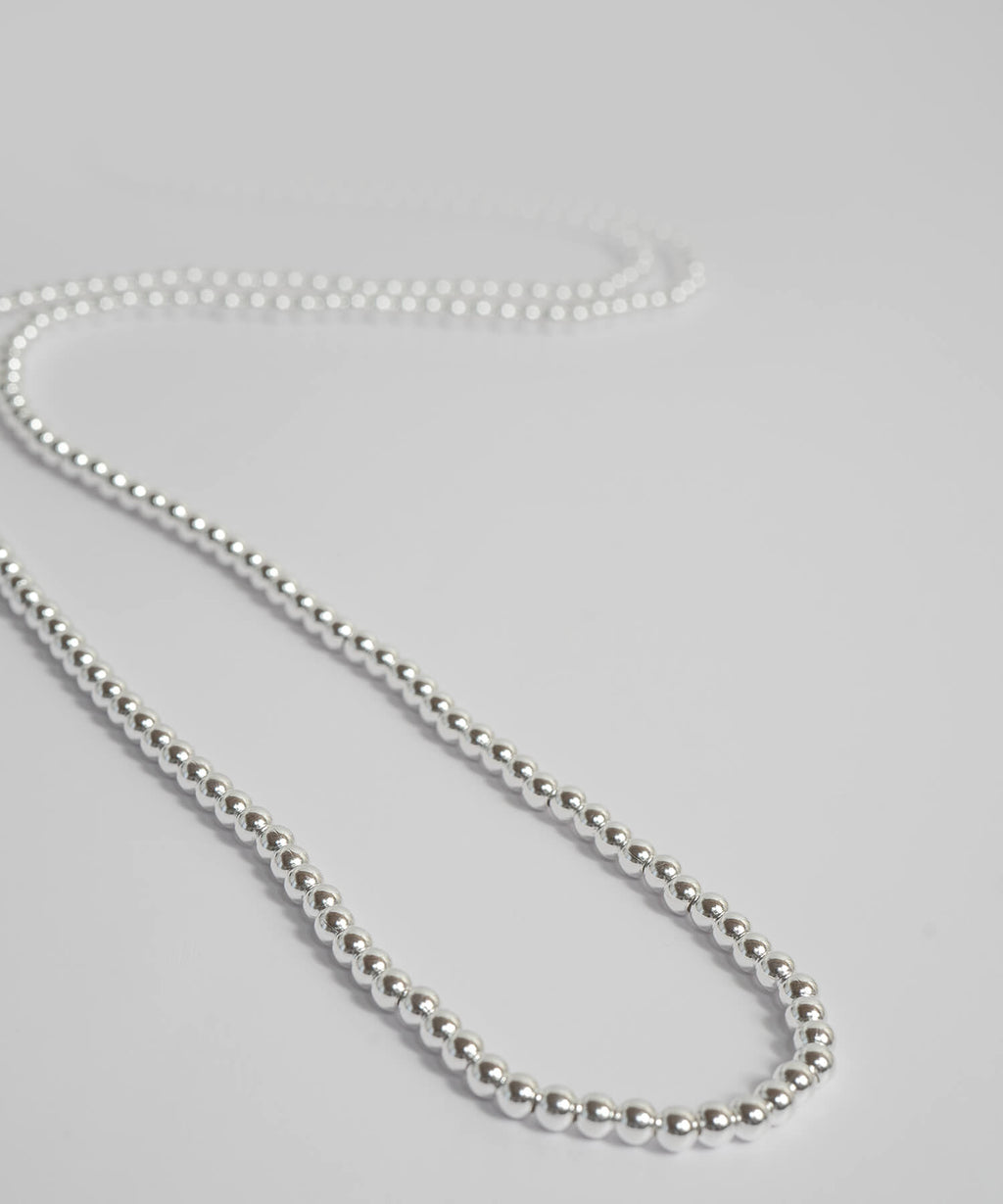 925 Sterling Silver Ball Chain Extra Long Necklace | PALMYLA LONG
