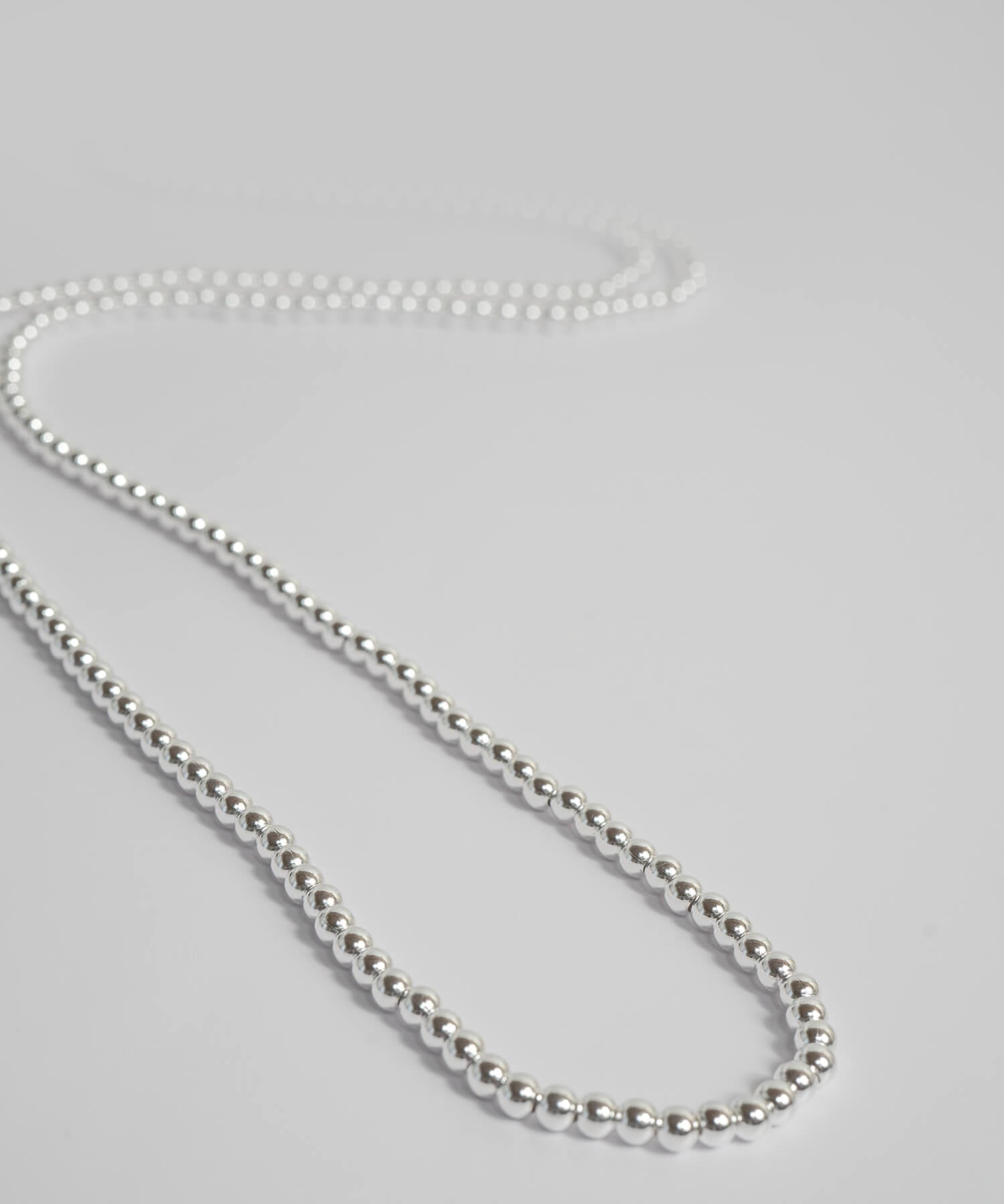 925 Sterling Silver Ball Chain Extra Long Necklace | PALMYLA LONG