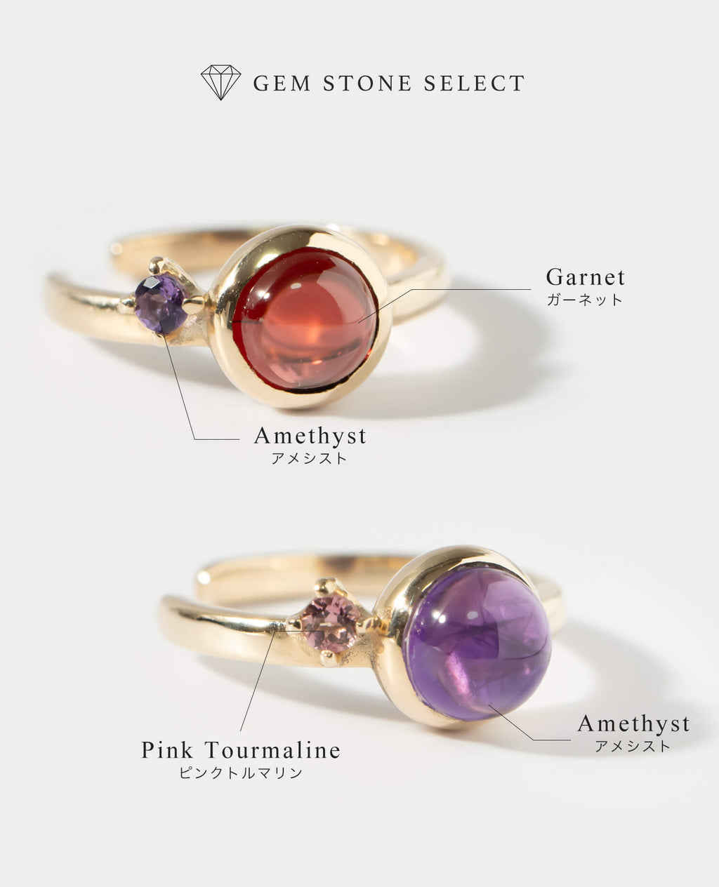 10K Gold Bicolor Gemstone Earcuff | LACHTARA-ETT EARCUFF