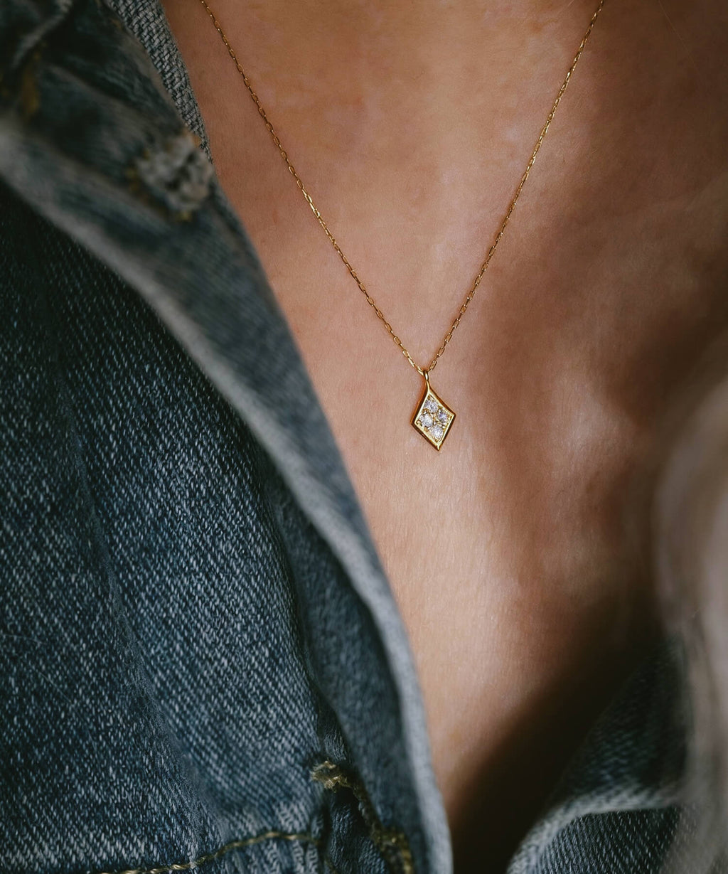 Rhombe Diamond Necklace | DIOVA