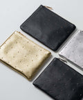 Dot leather pouch M
