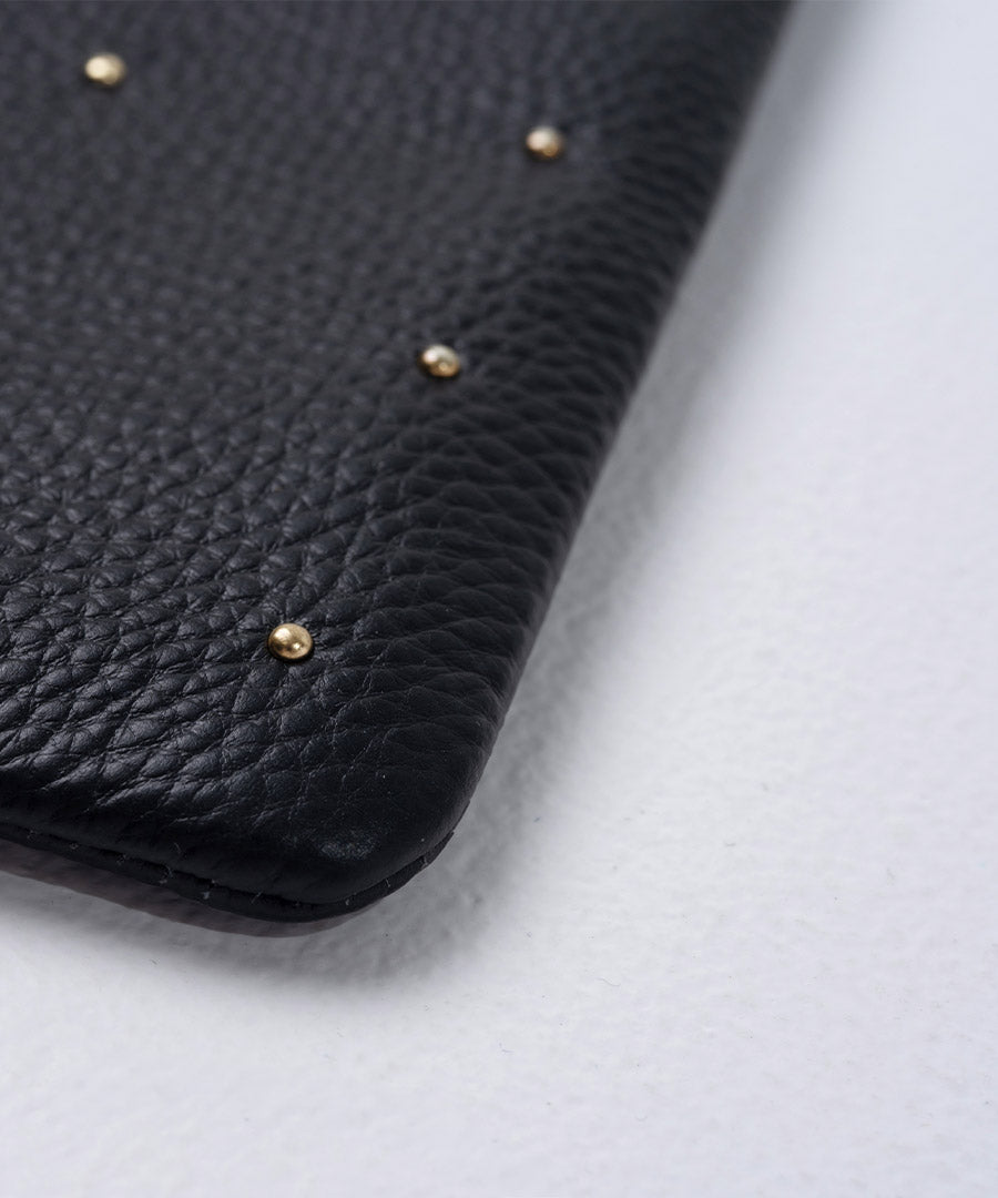 Dot leather pouch M