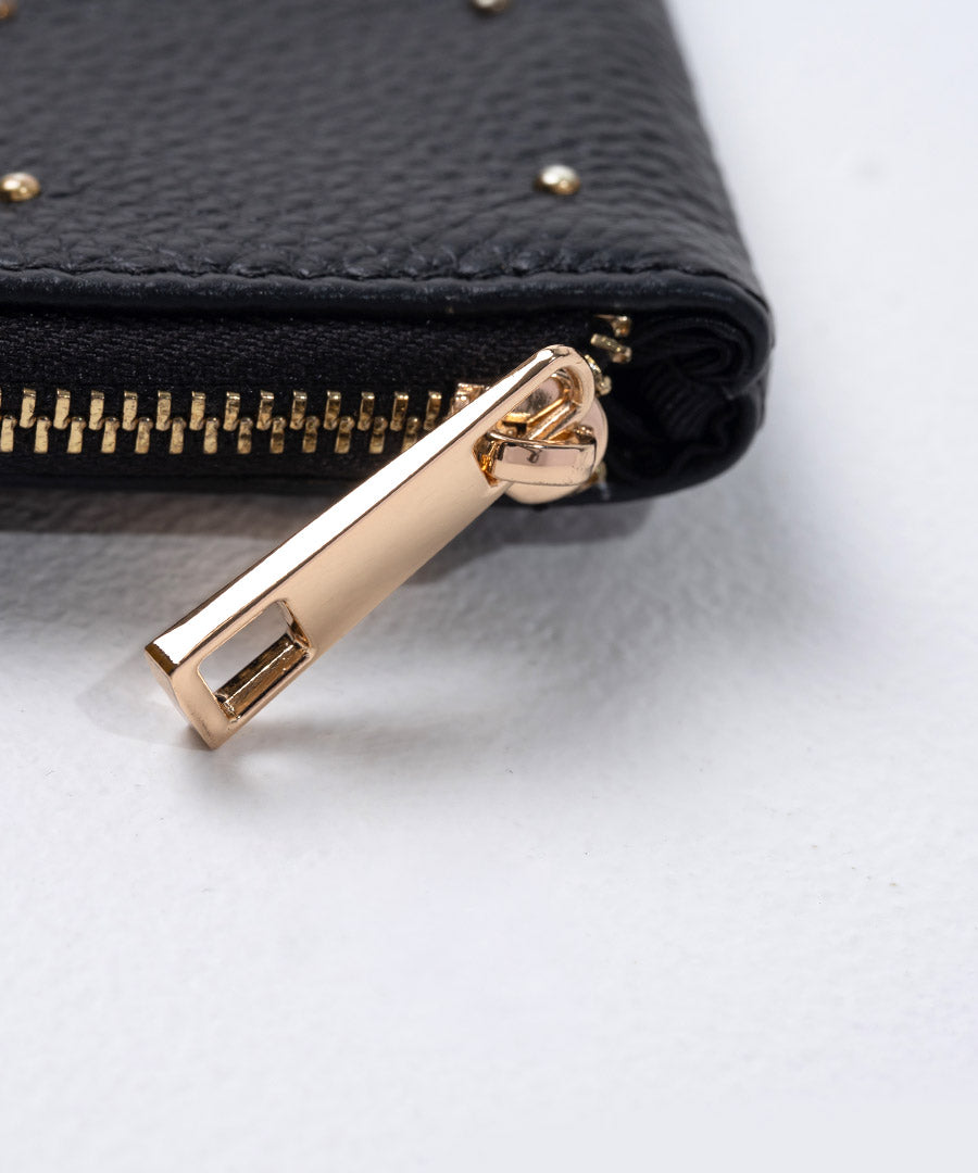 Dot leather pouch M