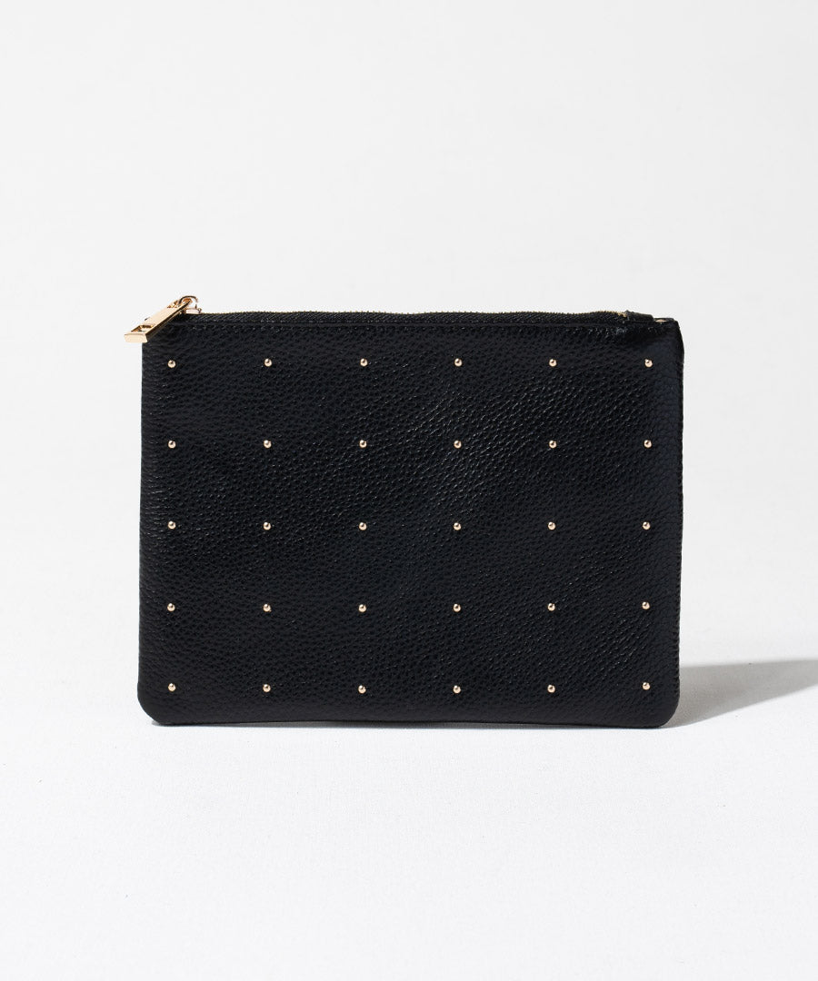 Dot leather pouch M