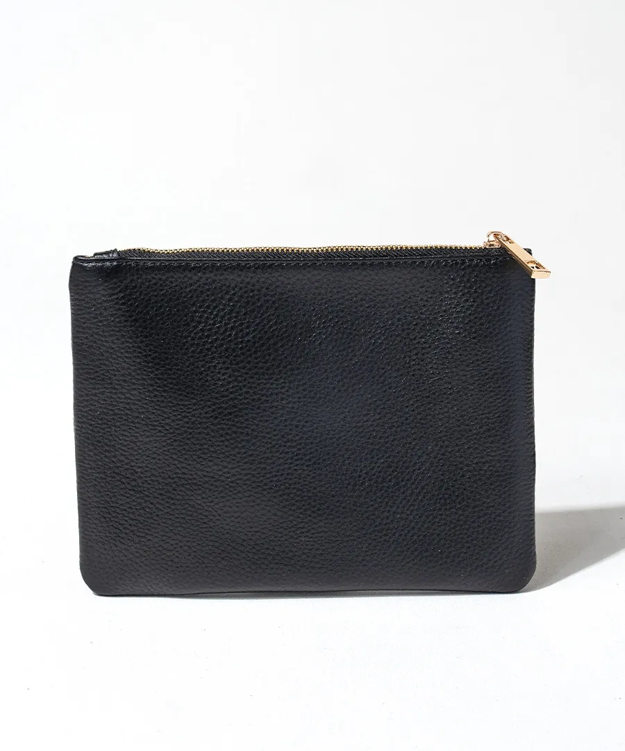 Studs Leather Pouch | DOT LEATHER POUCH M