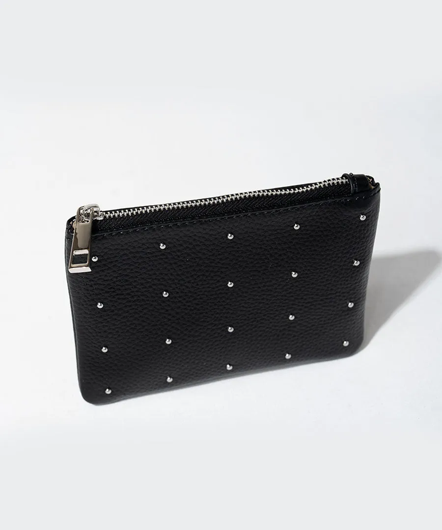 Studs Leather Pouch | DOT LEATHER POUCH S