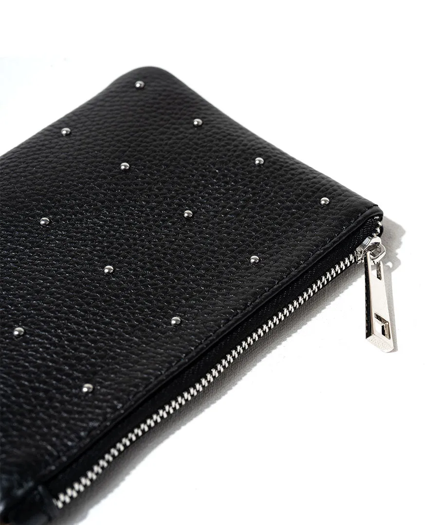 Studs Leather Pouch | DOT LEATHER POUCH S