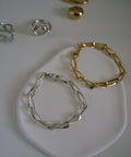 18K Gold Plated Sterling Silver Gentle Luster Chain Bracelet | EIVE