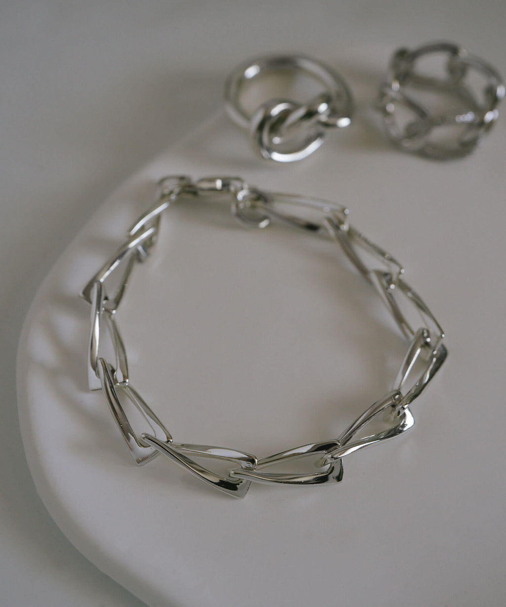 18K Gold Plated Sterling Silver Gentle Luster Chain Bracelet | EIVE