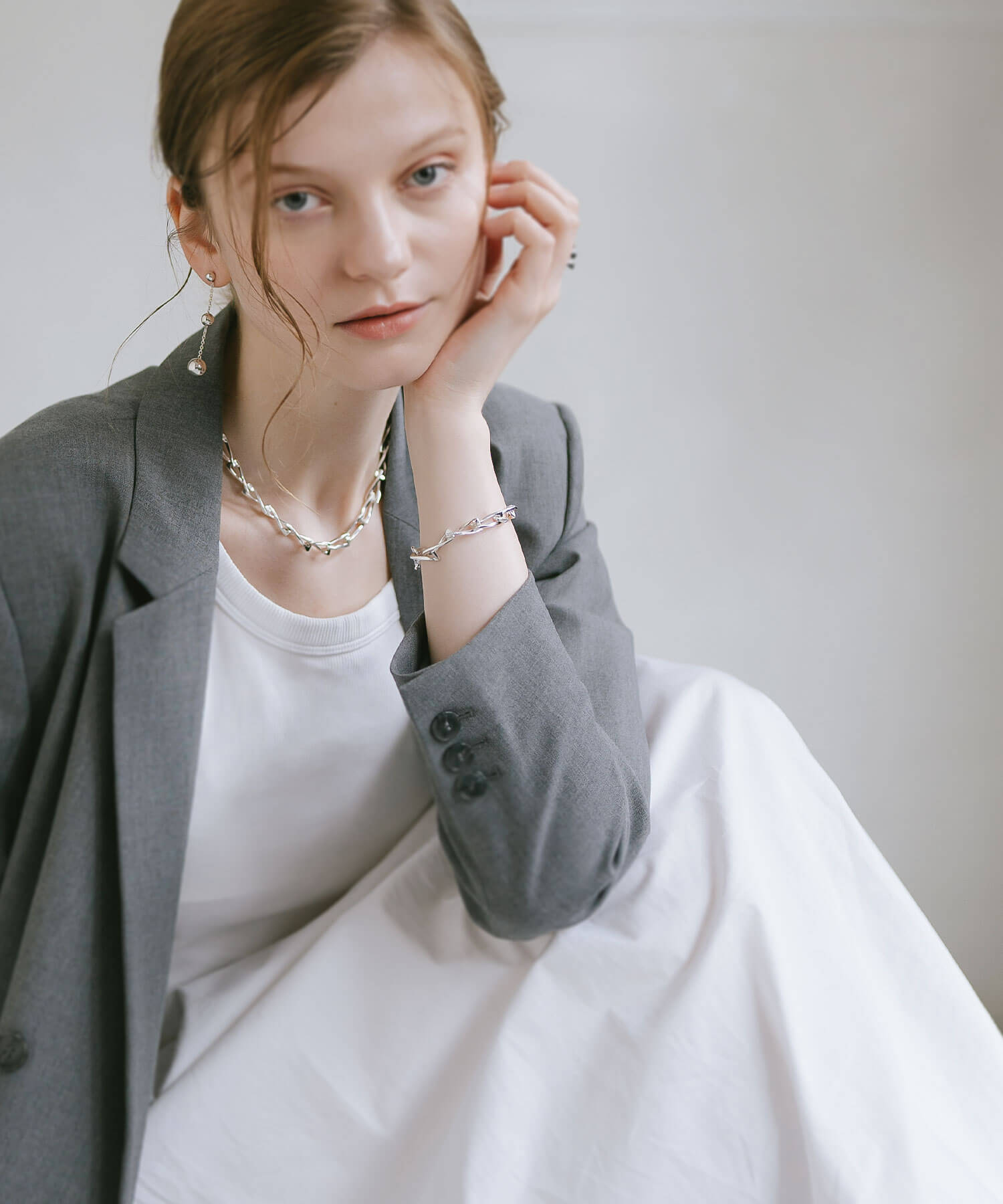 18K Gold Plated Sterling Silver Gentle Luster Chain Bracelet | EIVE