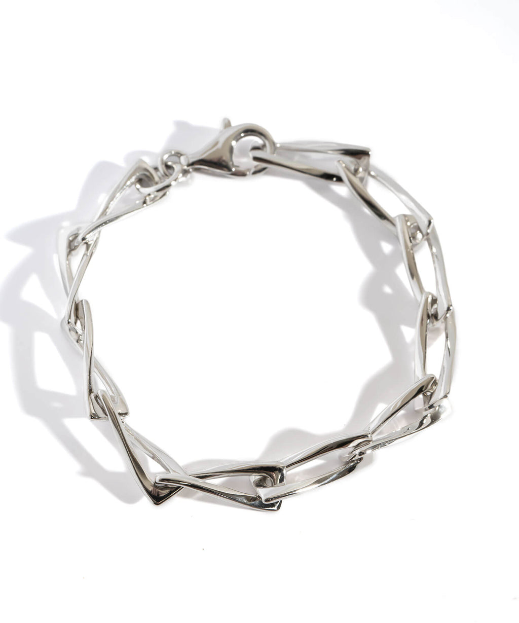 18K Gold Plated Sterling Silver Gentle Luster Chain Bracelet | EIVE