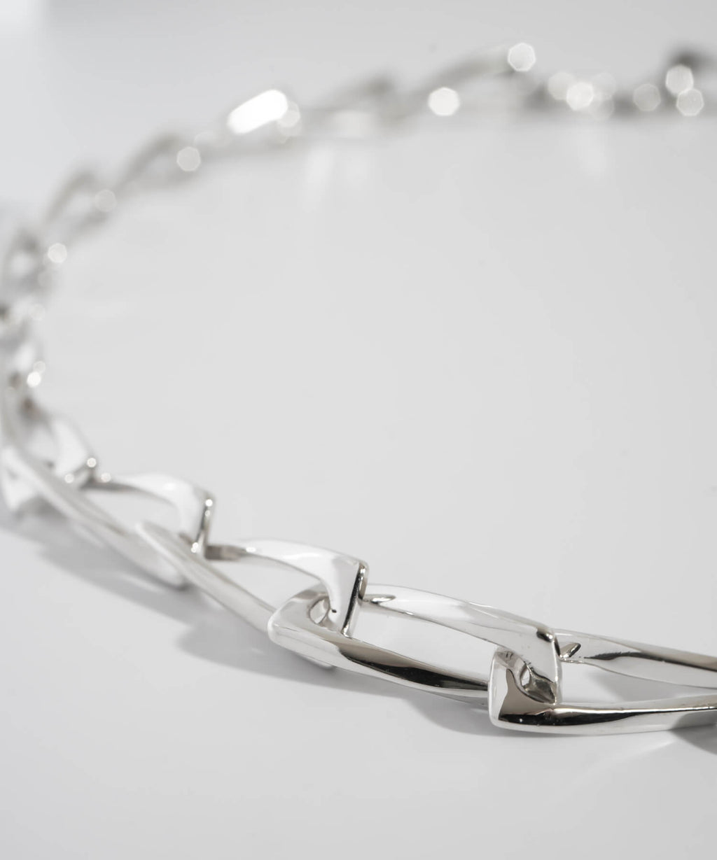 18K Gold Plated Sterling Silver Gentle Luster Chain Necklace | EIVE