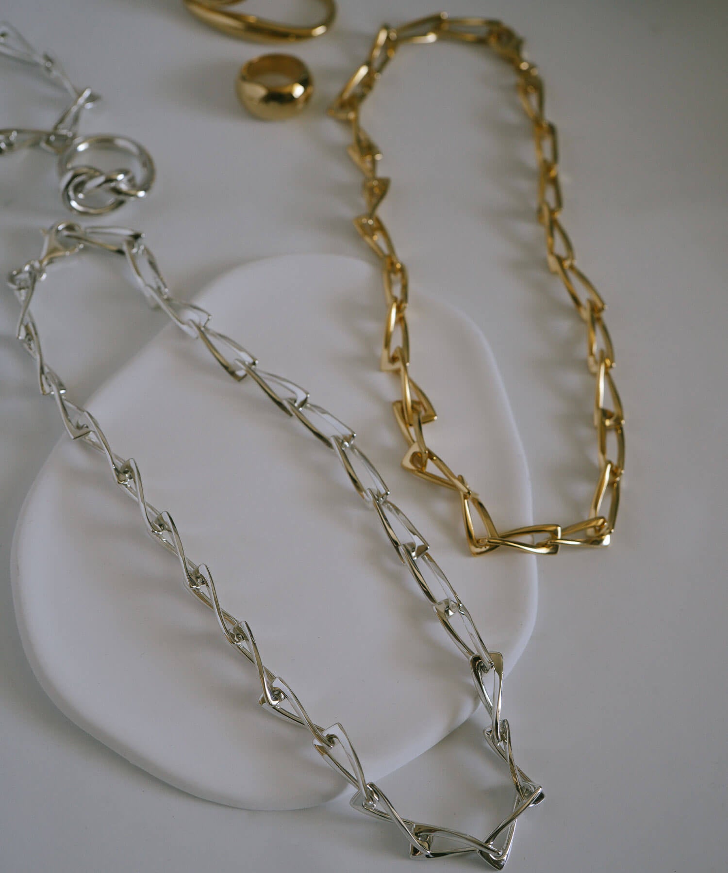 18K Gold Plated Sterling Silver Gentle Luster Chain Necklace | EIVE