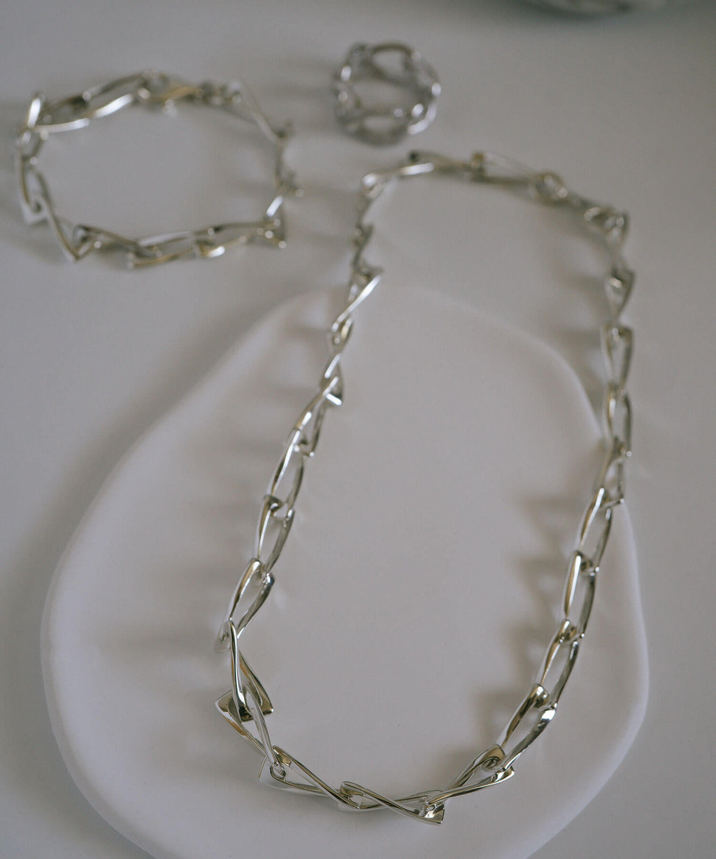 18K Gold Plated Sterling Silver Gentle Luster Chain Necklace | EIVE