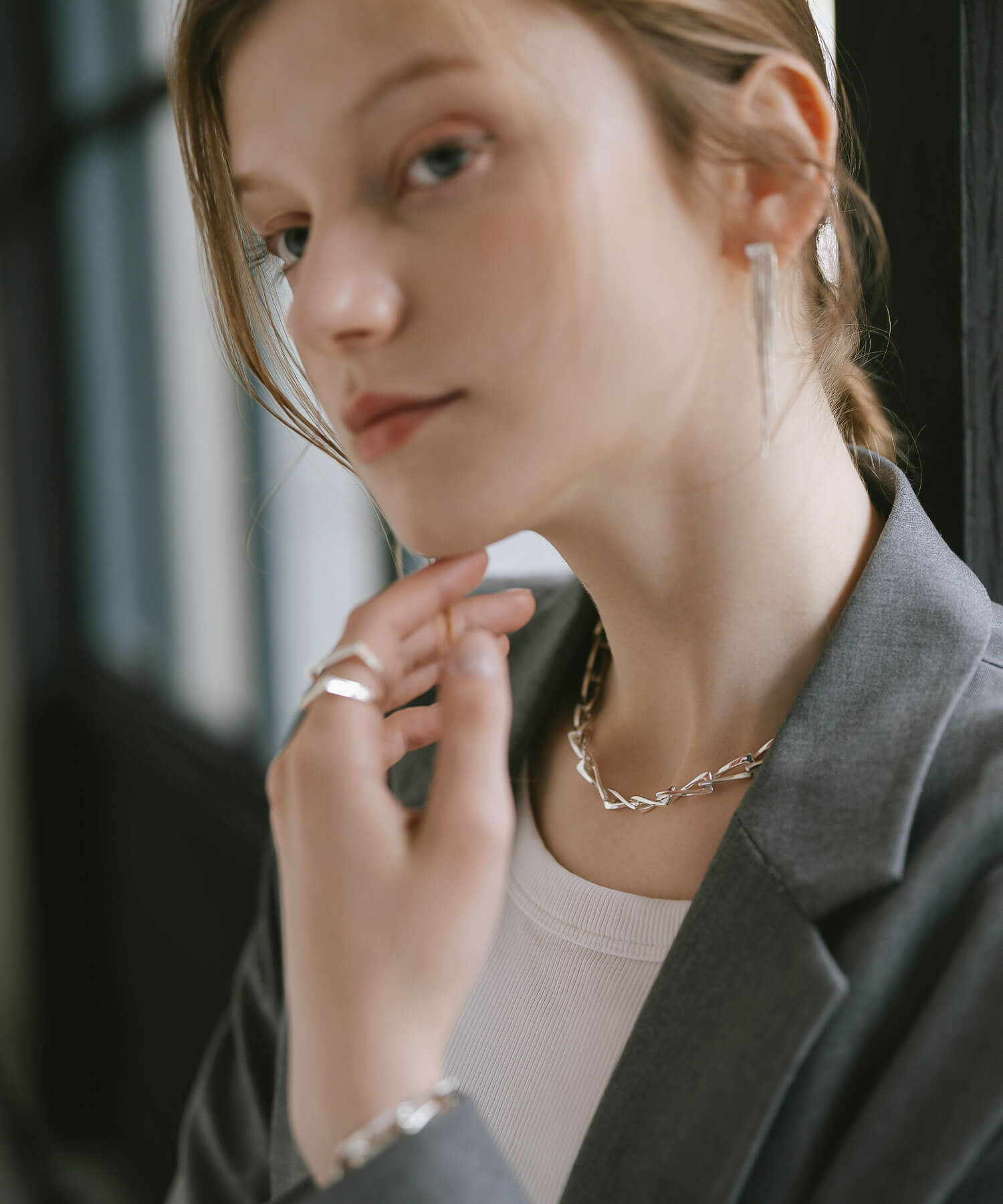 18K Gold Plated Sterling Silver Gentle Luster Chain Necklace | EIVE