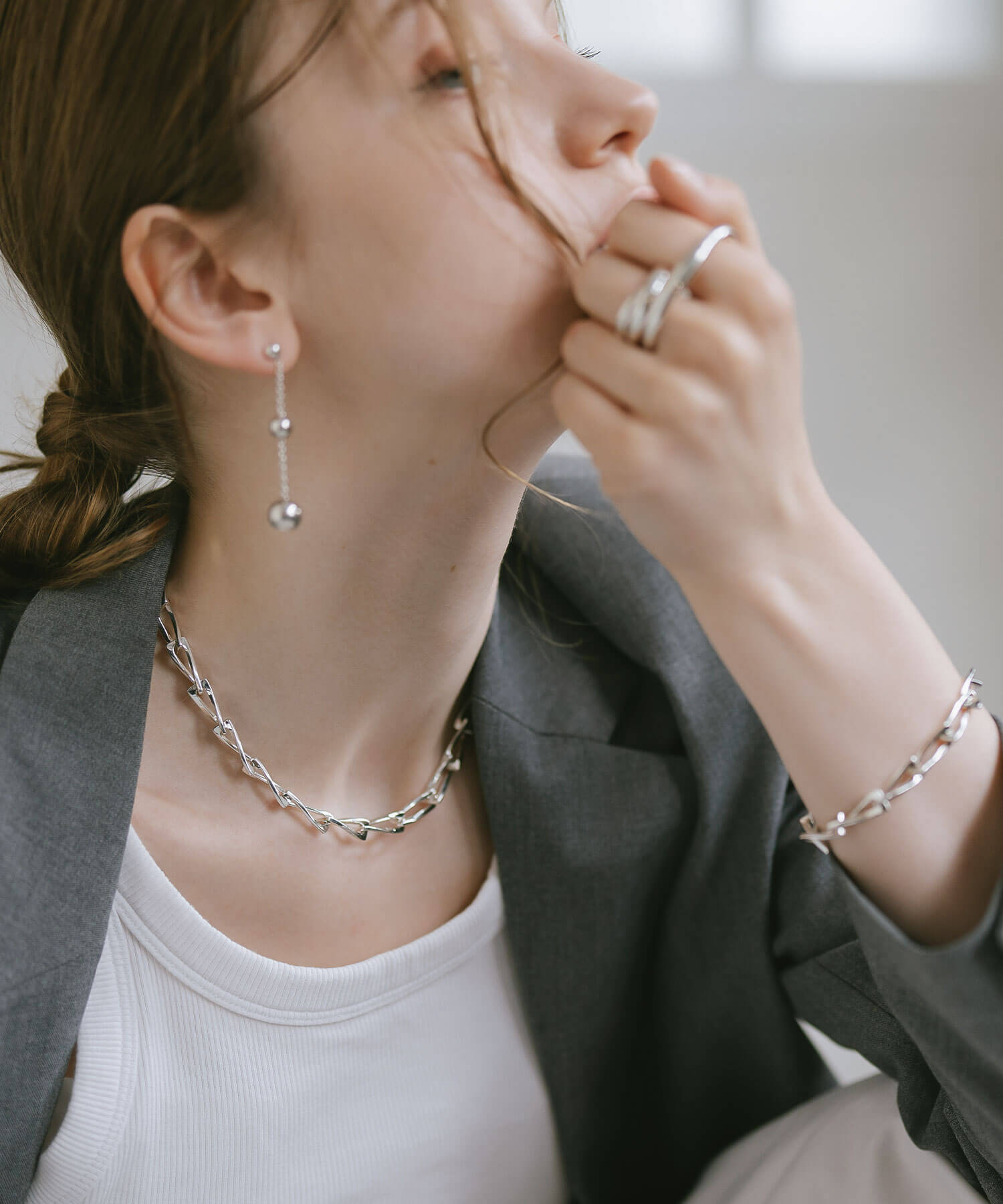 18K Gold Plated Sterling Silver Gentle Luster Chain Necklace | EIVE