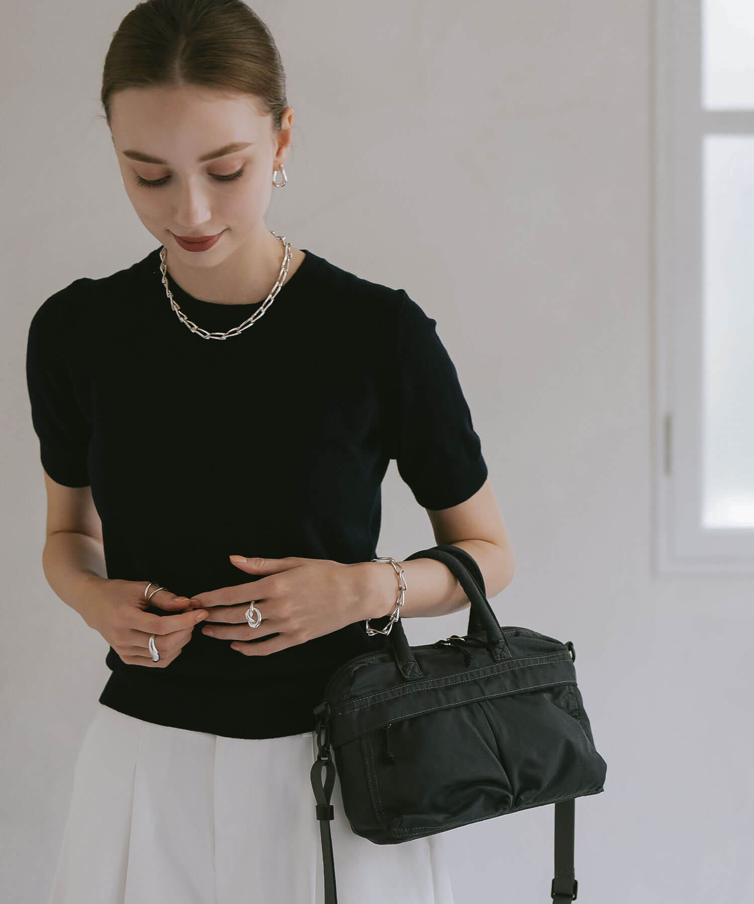 18K Gold Plated Sterling Silver Gentle Luster Chain Necklace | EIVE