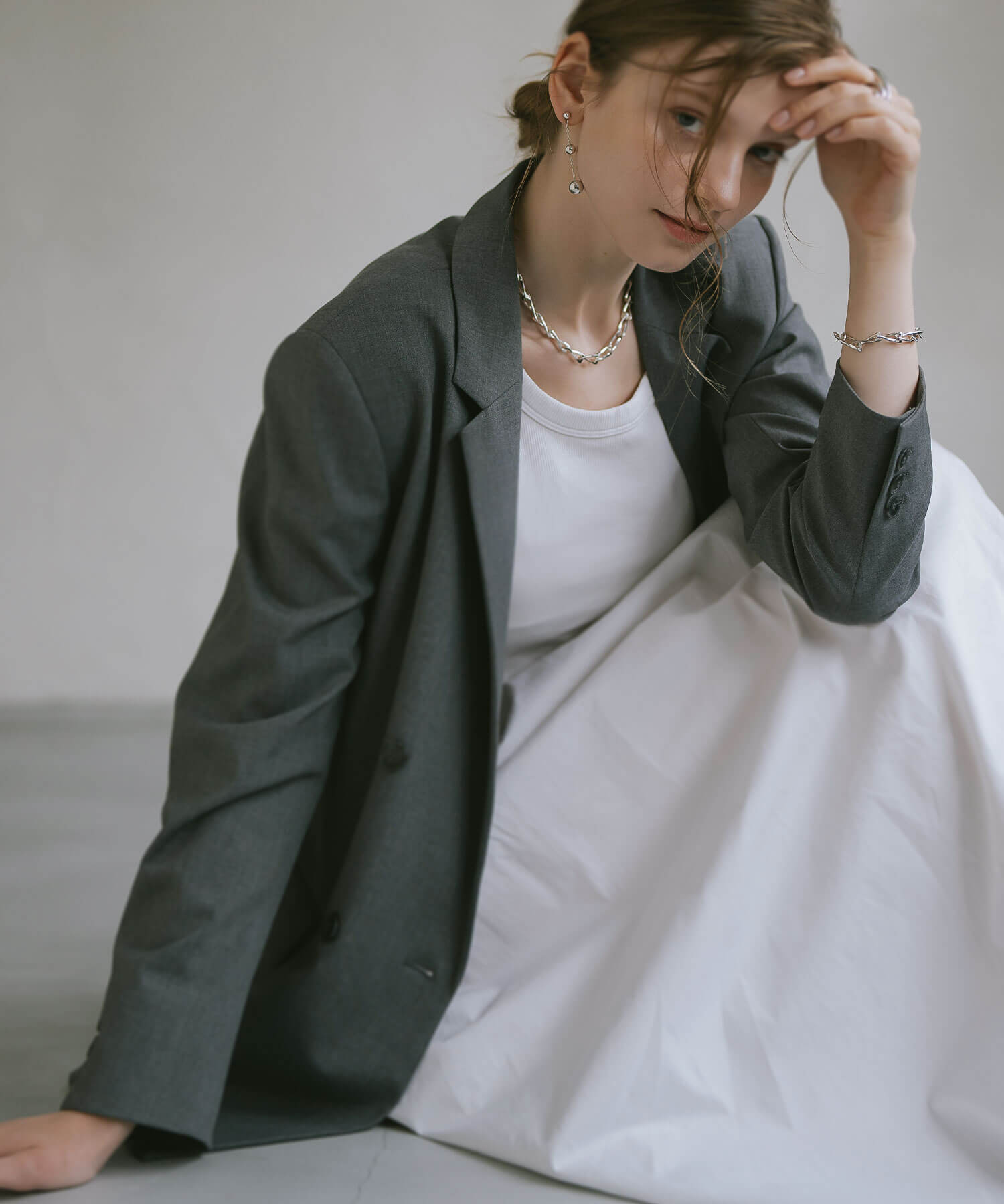 18K Gold Plated Sterling Silver Gentle Luster Chain Necklace | EIVE