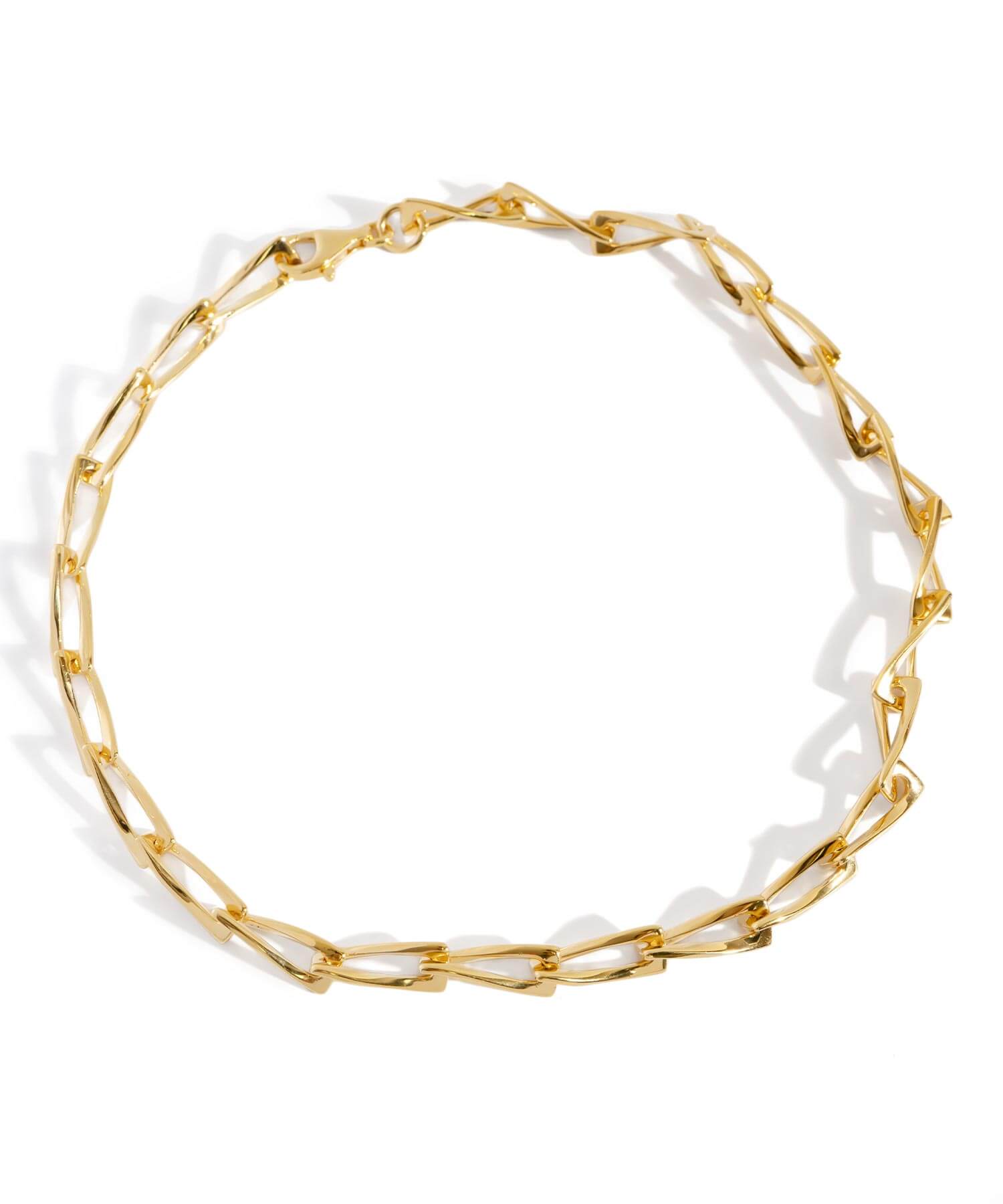 18K Gold Plated Sterling Silver Gentle Luster Chain Necklace | EIVE