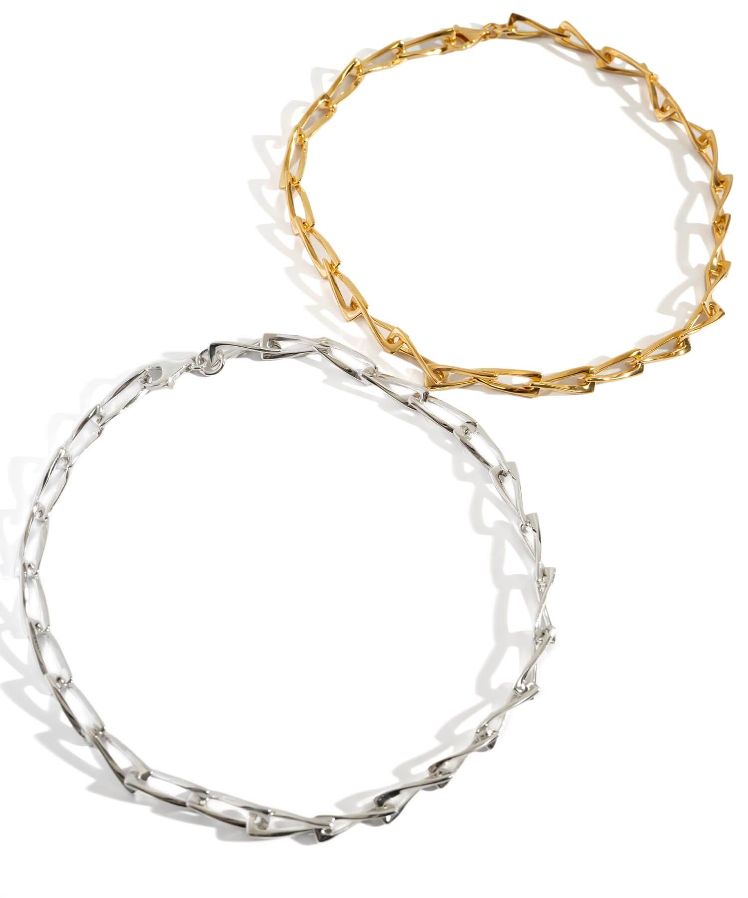 18K Gold Plated Sterling Silver Gentle Luster Chain Necklace | EIVE