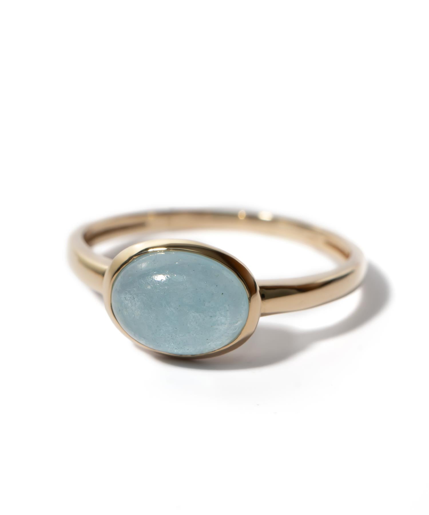 10K Gold Oval Gemstone Ring | ELIA-TRE