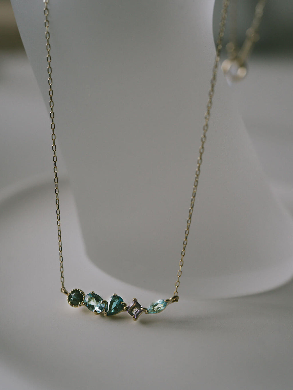 10K Gold Multicolor Gemstone Necklace | ELMA