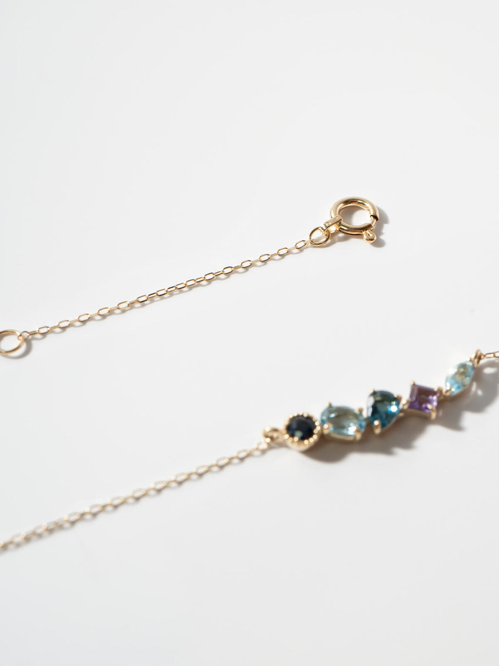 10K Gold Multicolor Gemstone Necklace | ELMA