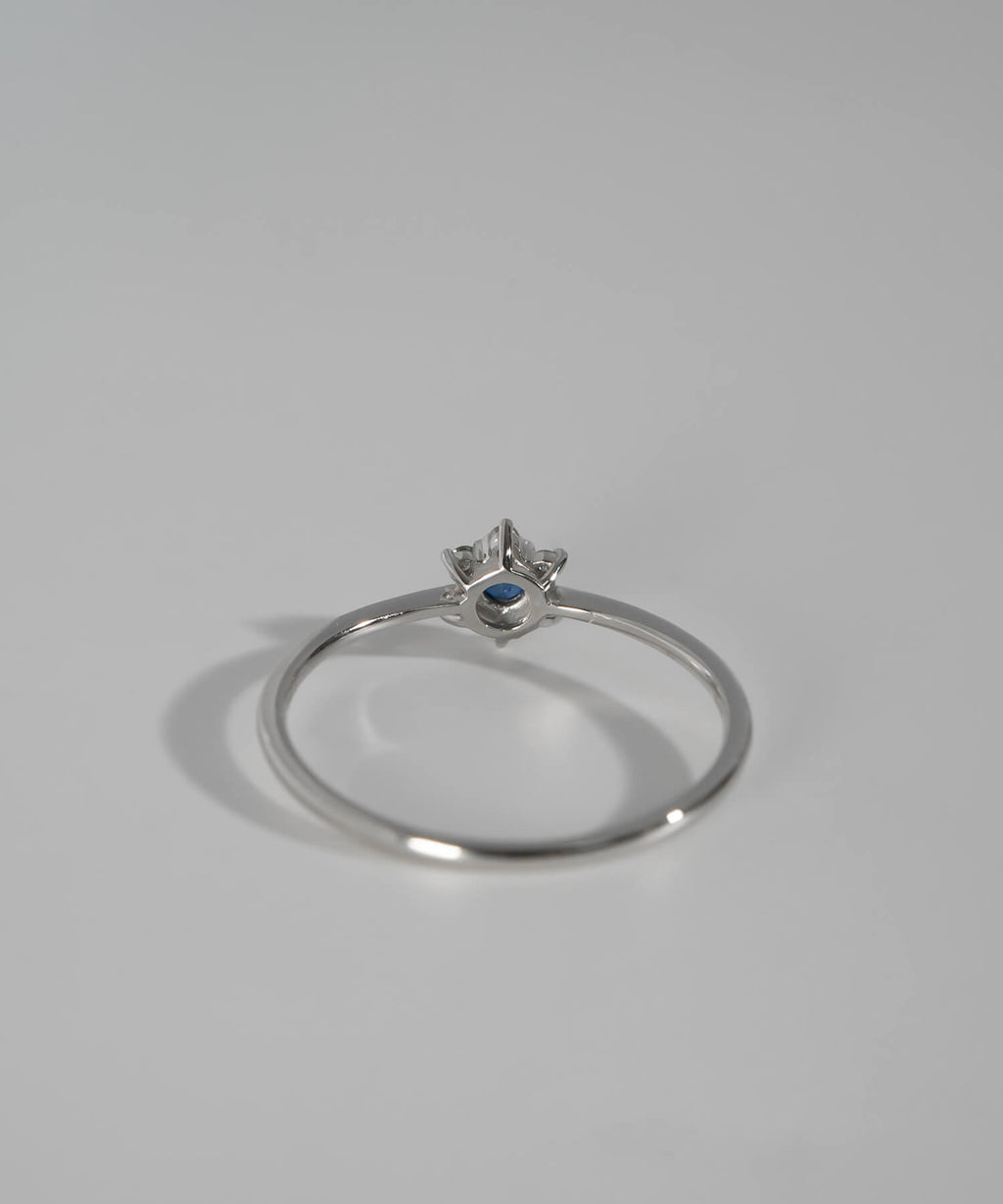 Platina Sapphire Star Ring | ELNEO