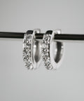 925 Sterling Silver Dazzling Hoop Earrings | ELVERIA