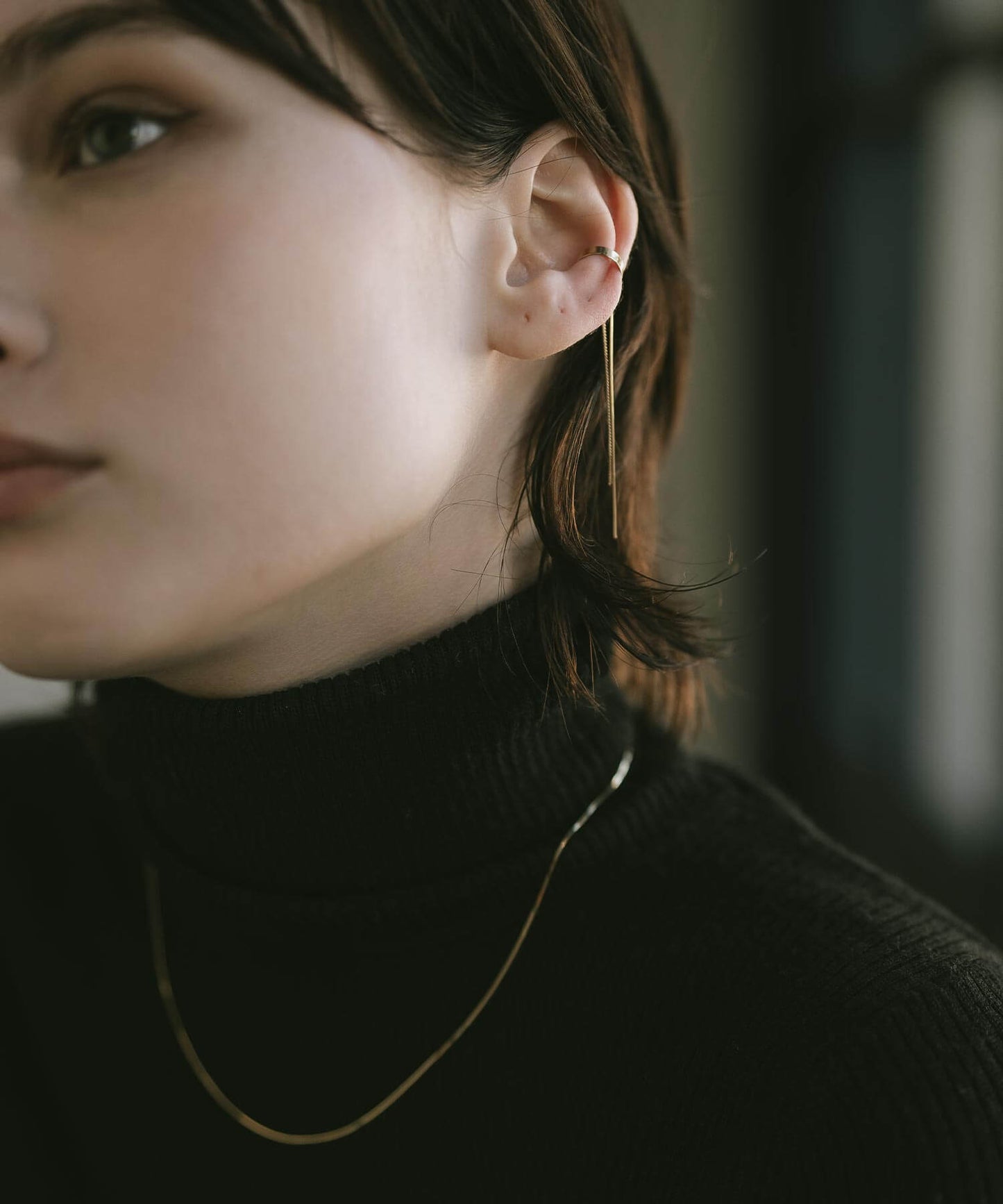 K10 Mix Chain Hoop Ear Cuff | ENLILLE-CODA