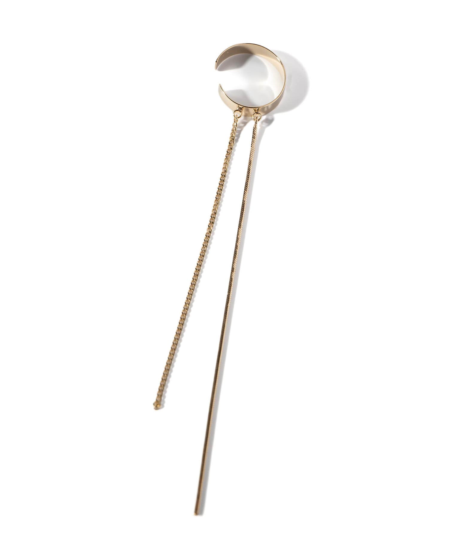 10K Gold Mix Chain Hoop Ear Cuff | ENLILLE-CODA