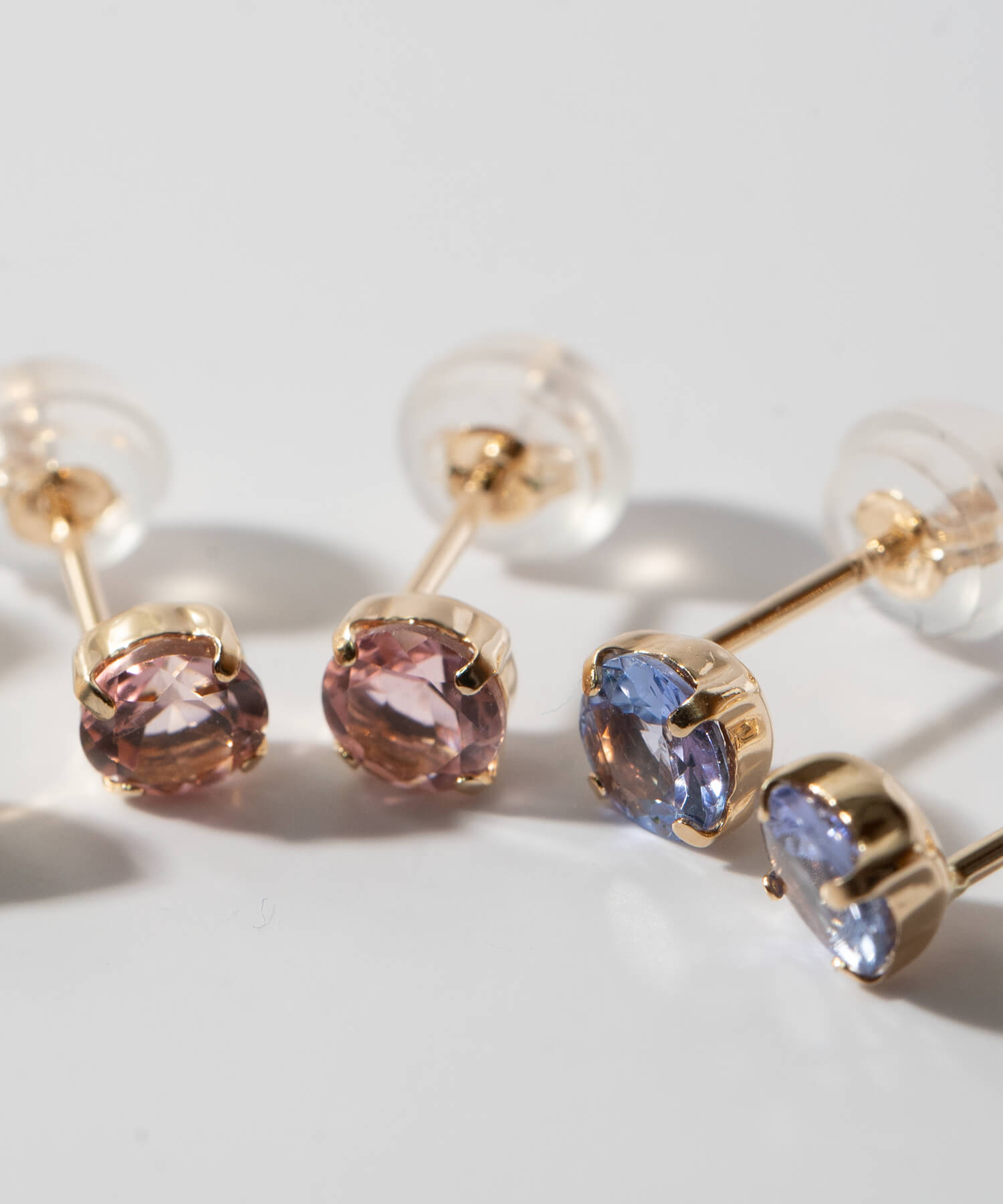10K Gold Claw Stud Gemstone Earrings | ENLILLE-NOVA