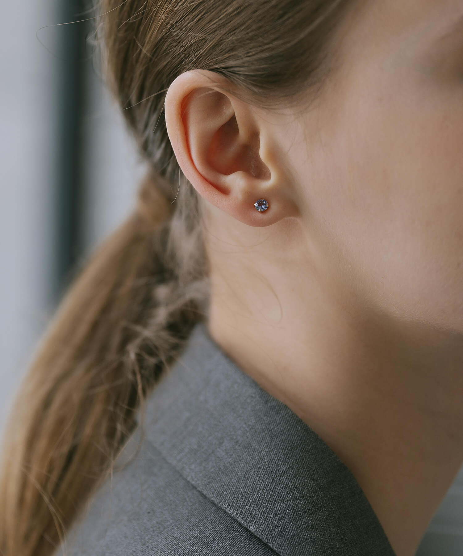 10K Gold Claw Stud Gemstone Earrings | ENLILLE-NOVA