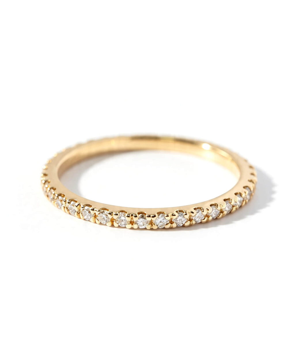 18K DELICATE GLEAM ETERNITY RING | ETELNIA RING