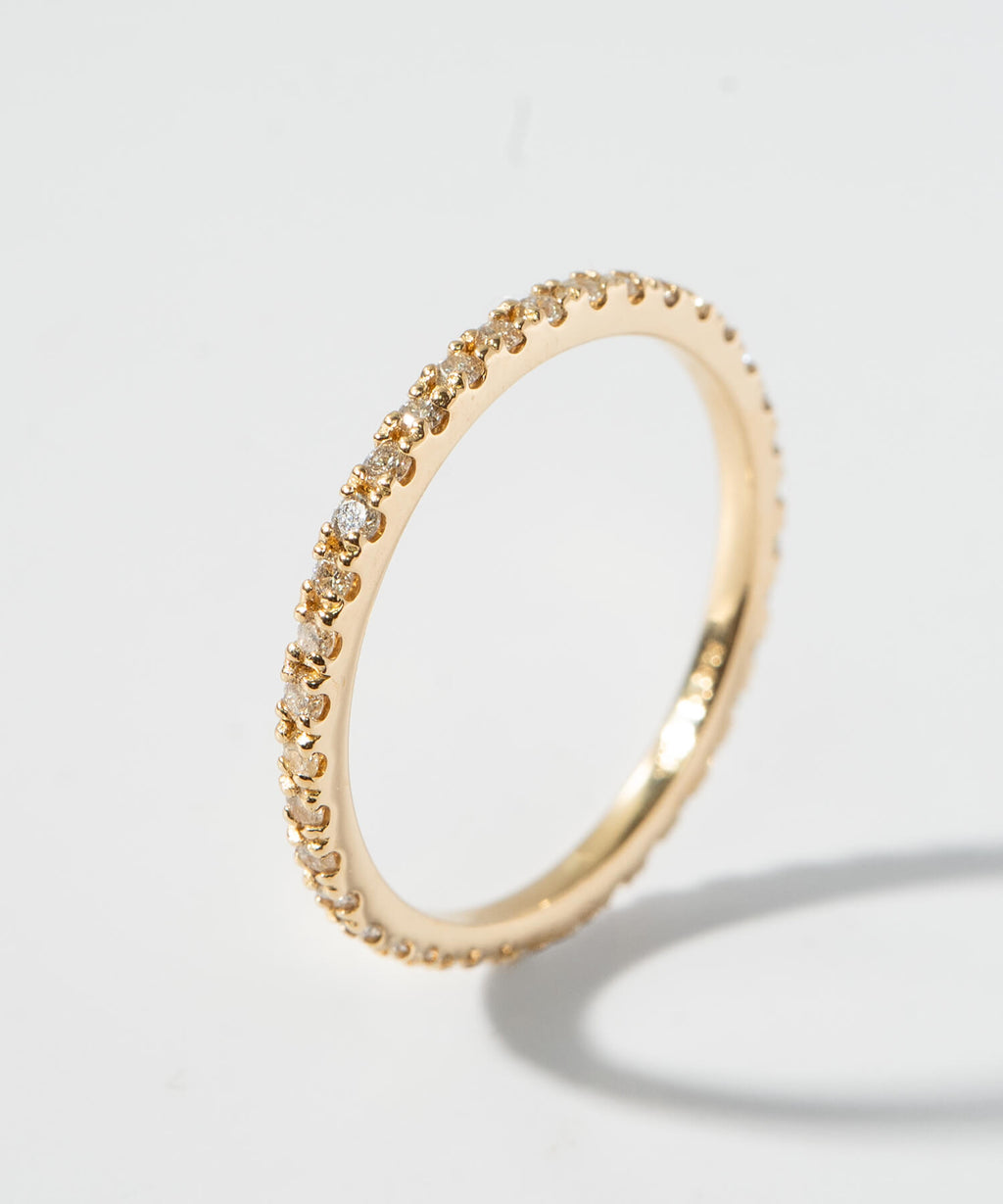 18K DELICATE GLEAM ETERNITY RING | ETELNIA RING