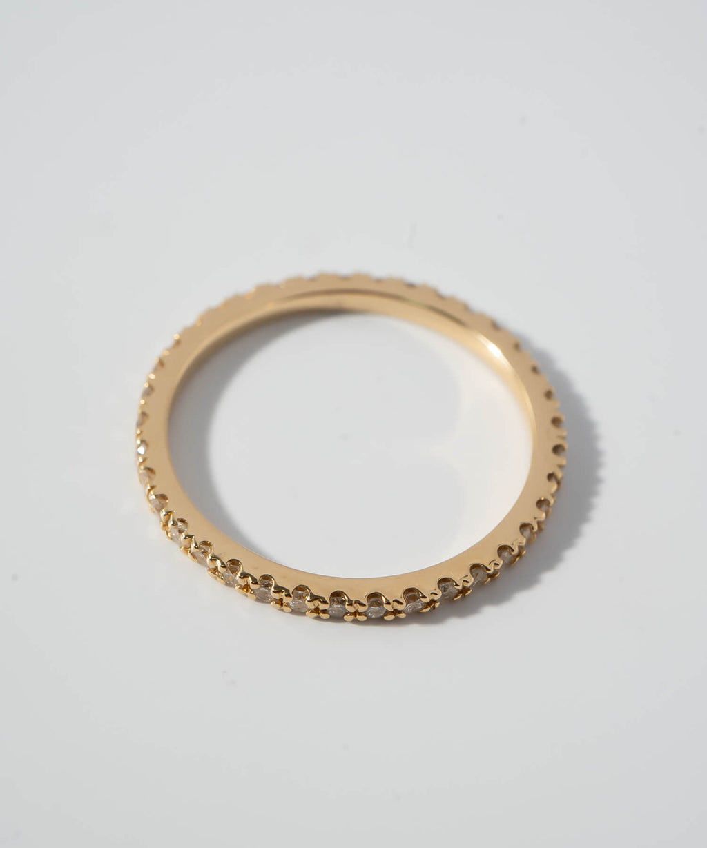 18K DELICATE GLEAM ETERNITY RING | ETELNIA RING