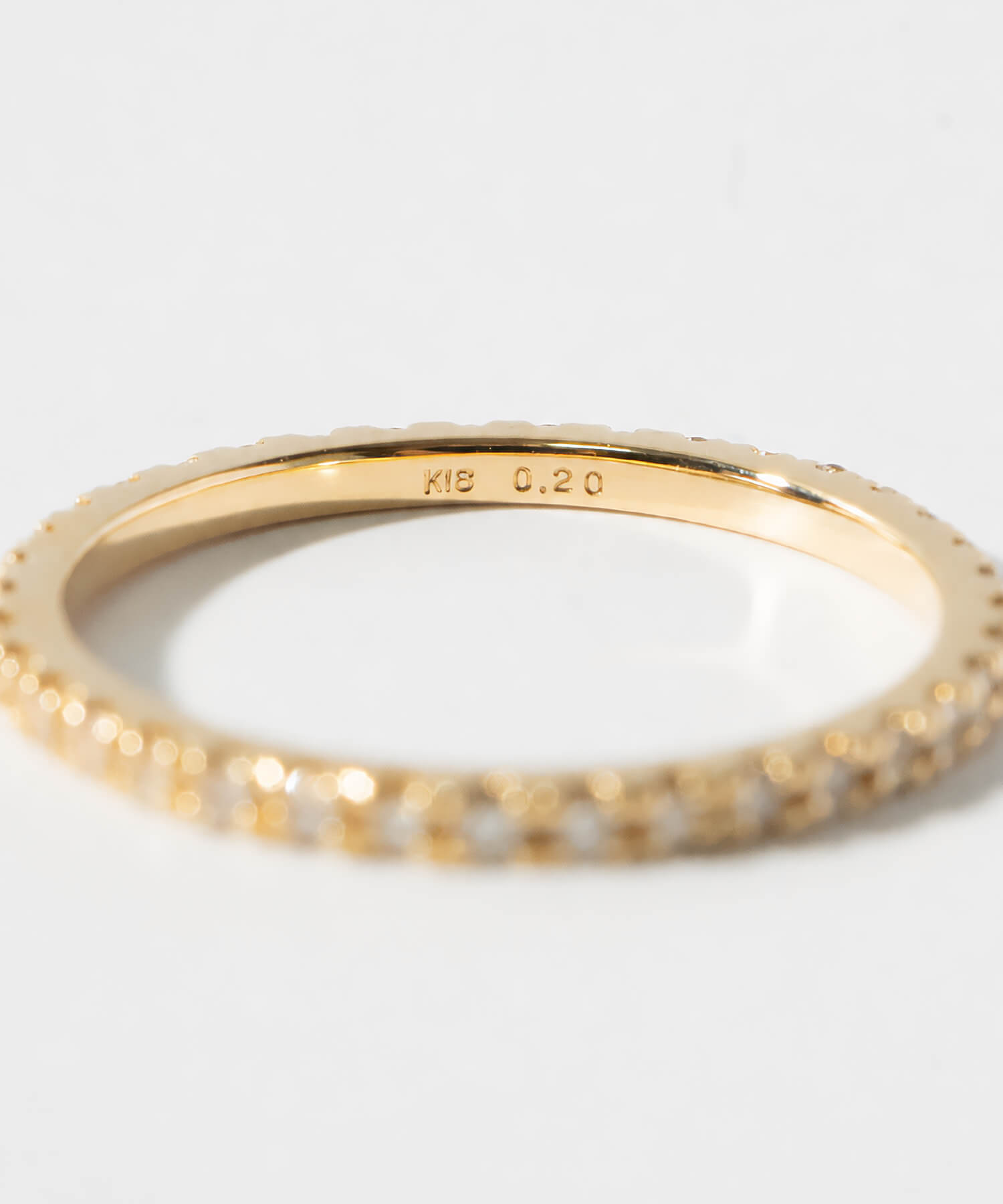 18K DELICATE GLEAM ETERNITY RING | ETELNIA RING