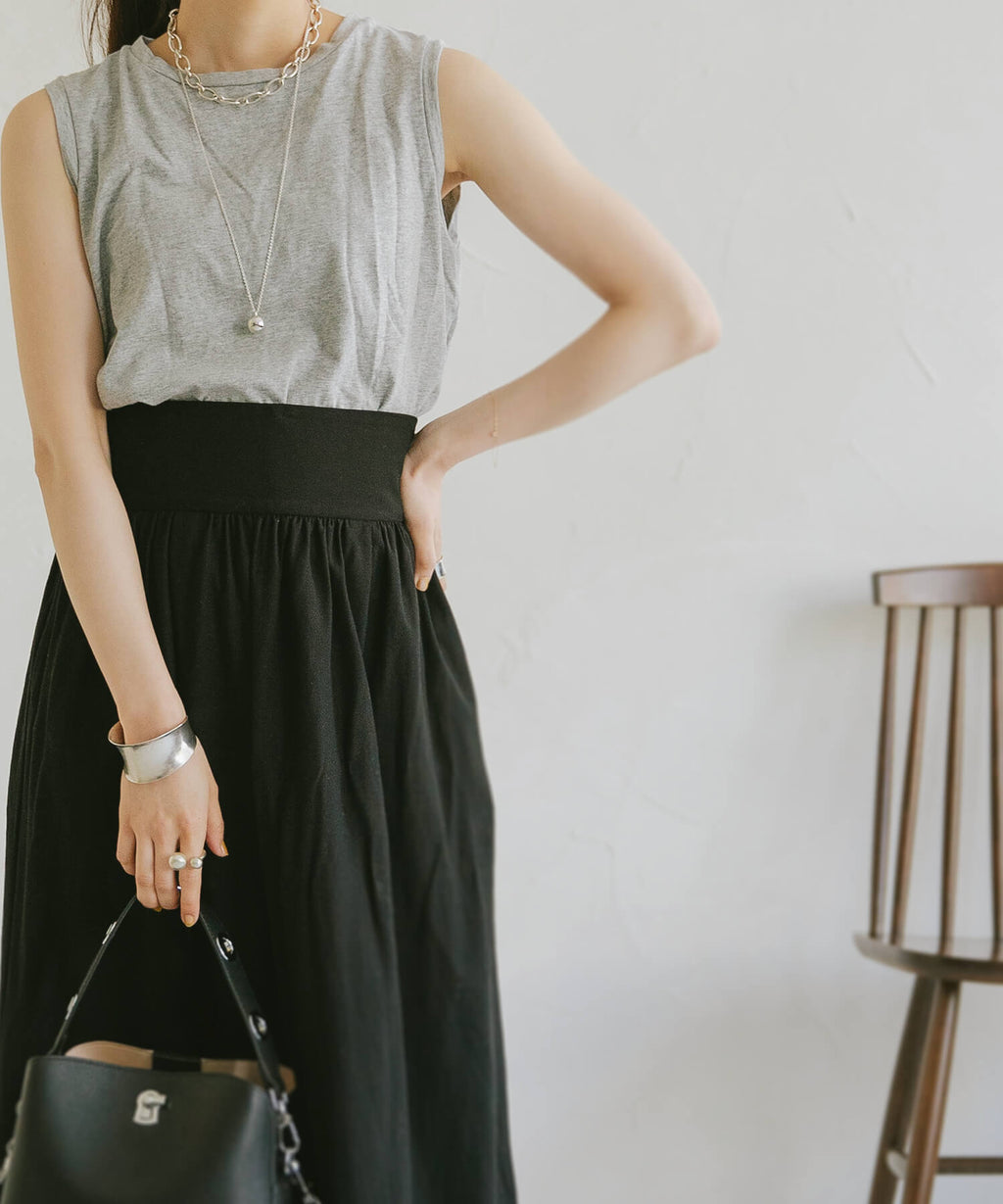 18K Gold Plated Sterling Silver Round Ball Long Necklace | FAFAO