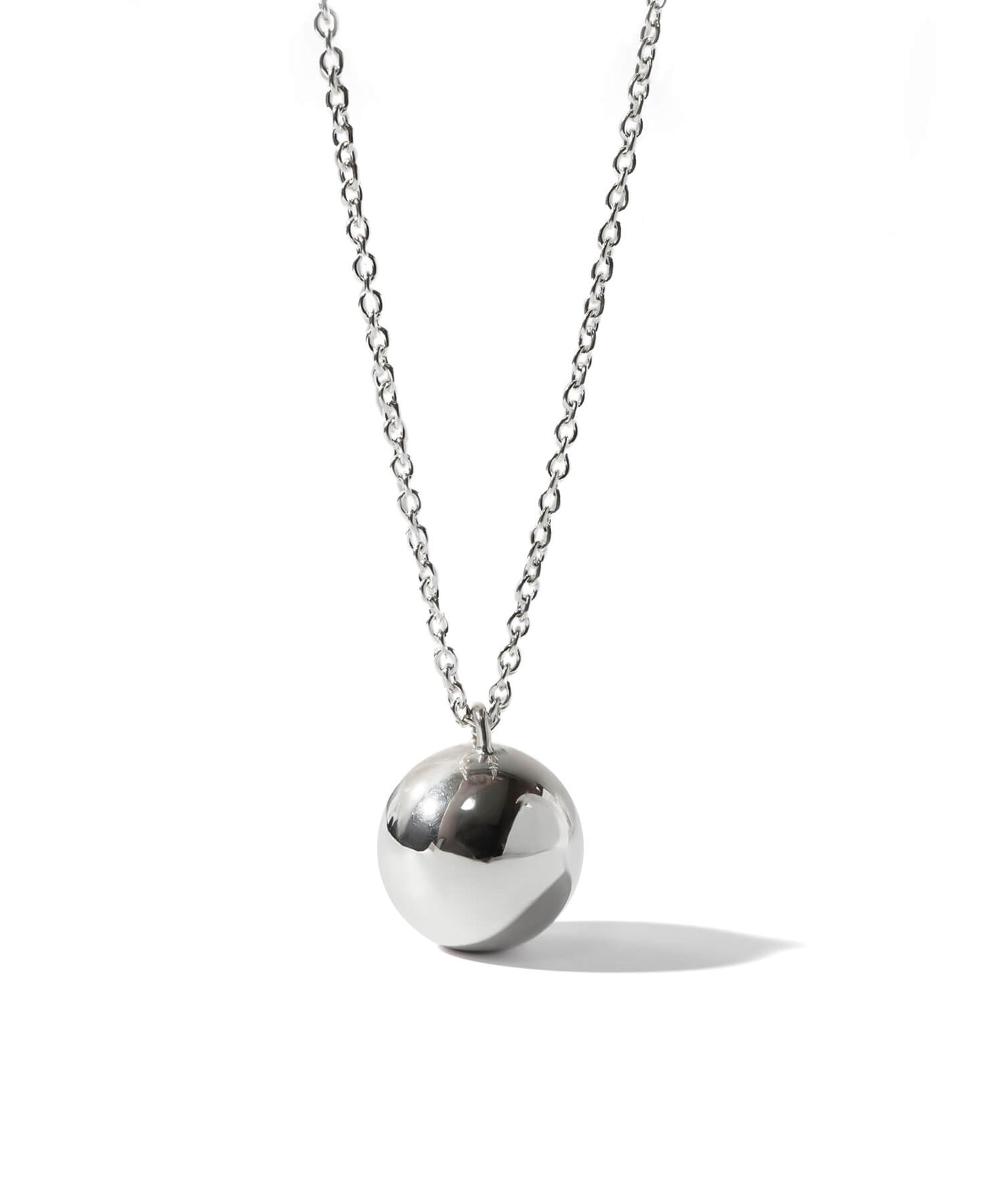 Silver925 Round Ball Long Necklace | FAFAO